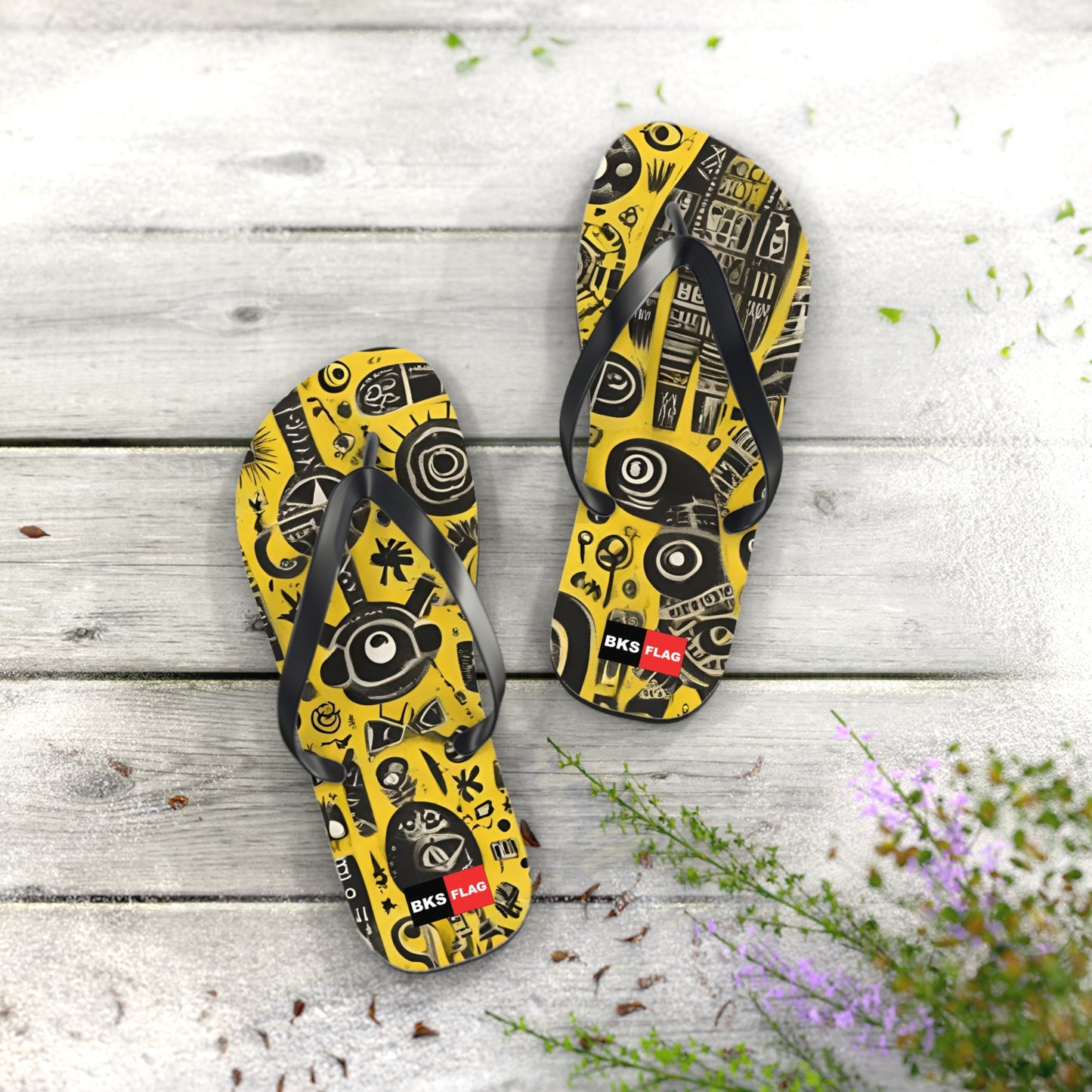 BKS Flag Basquiat™ Flip Flops