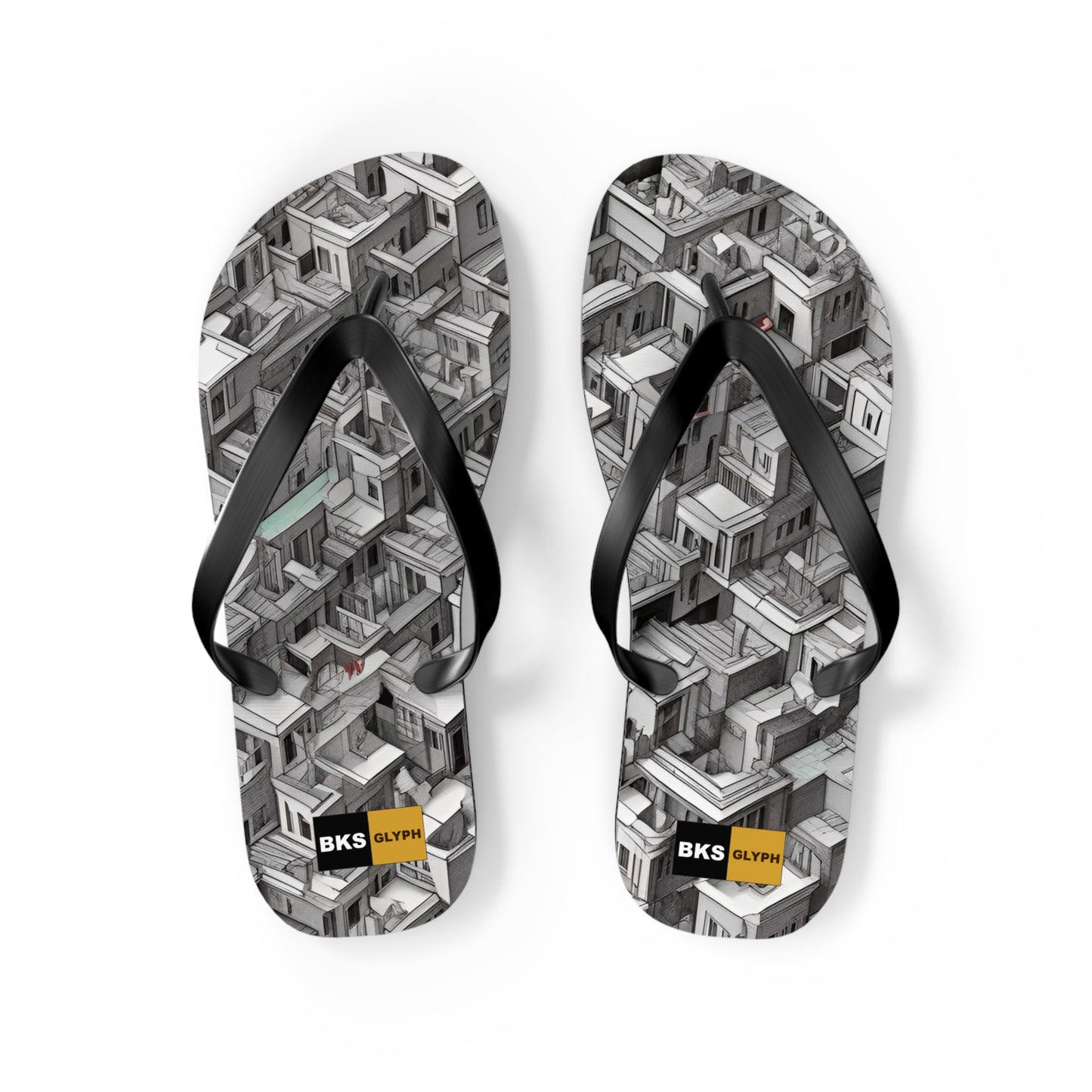 BKS Glyph Escher™ Flip Flops