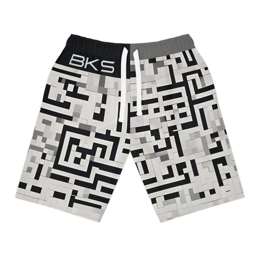 BKS Token Maze™ Athletic Long Shorts Printify bakabo.club