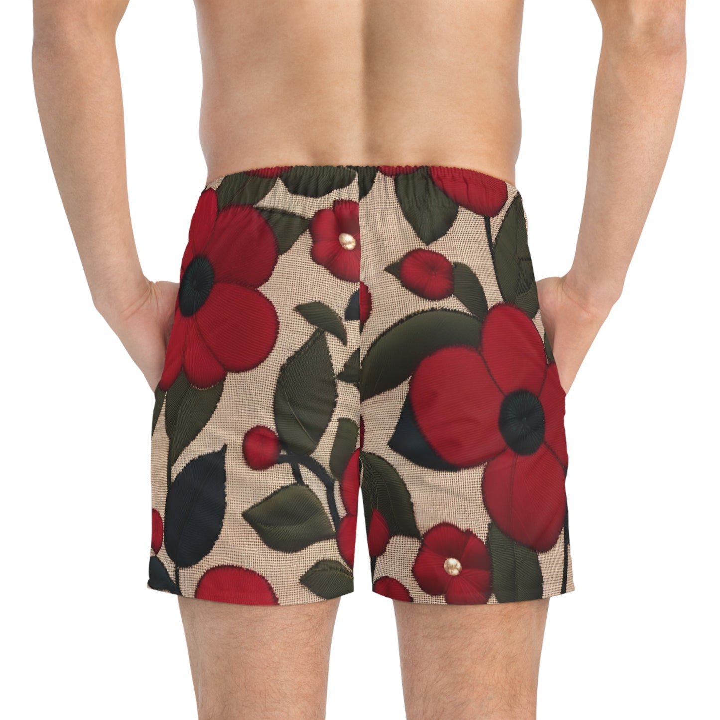 BKS Riviera Floral Poppy™ Swim Trunks