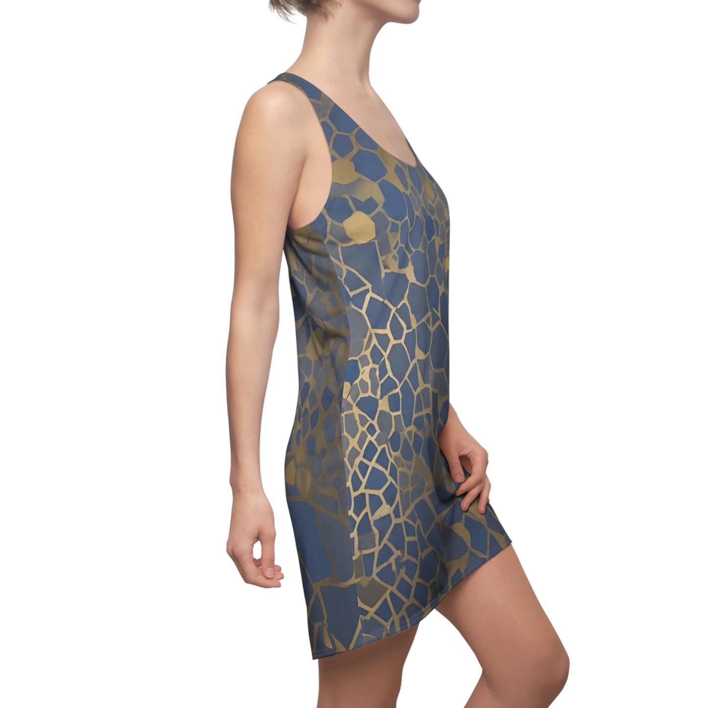 BKS Glyph Blue Gold™ Racerback Dress