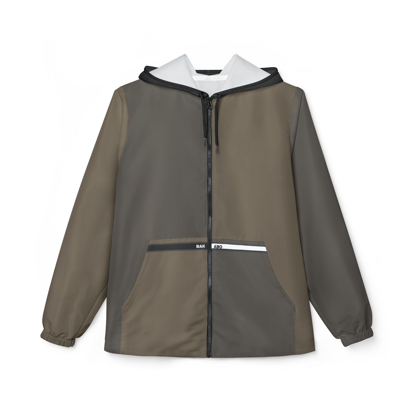 Olive Brown Lightweight Windbreaker Jacket – Packable Hooded Shell Printify bakabo.club
