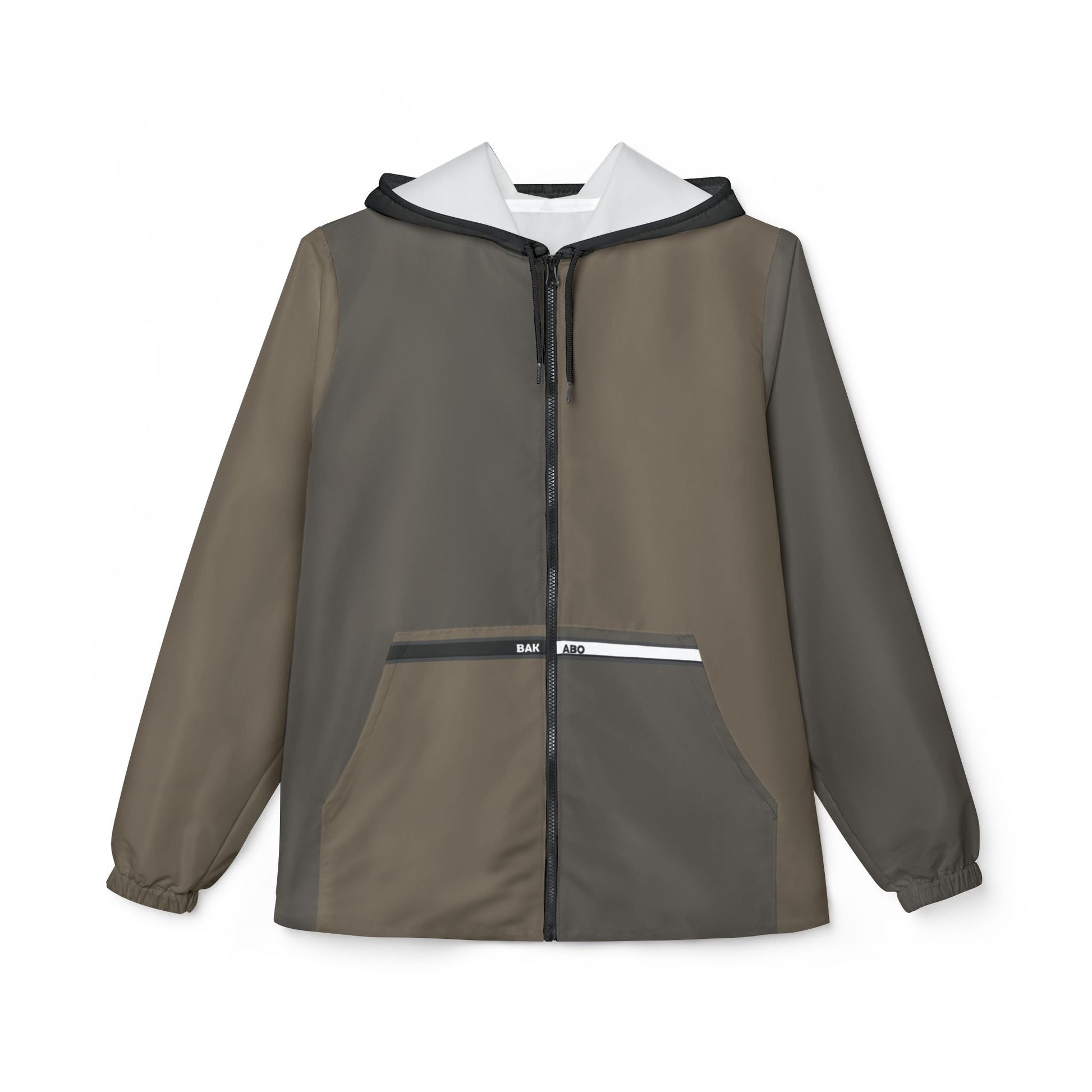 Olive Brown Lightweight Windbreaker Jacket – Packable Hooded Shell Printify bakabo.club