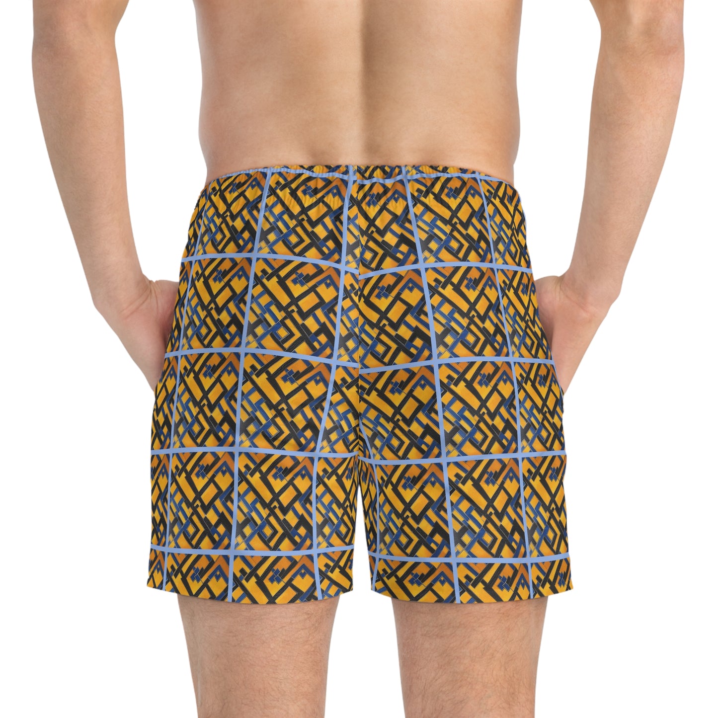 Convoluted square pattern (BKS)⏹️Swim Trunks