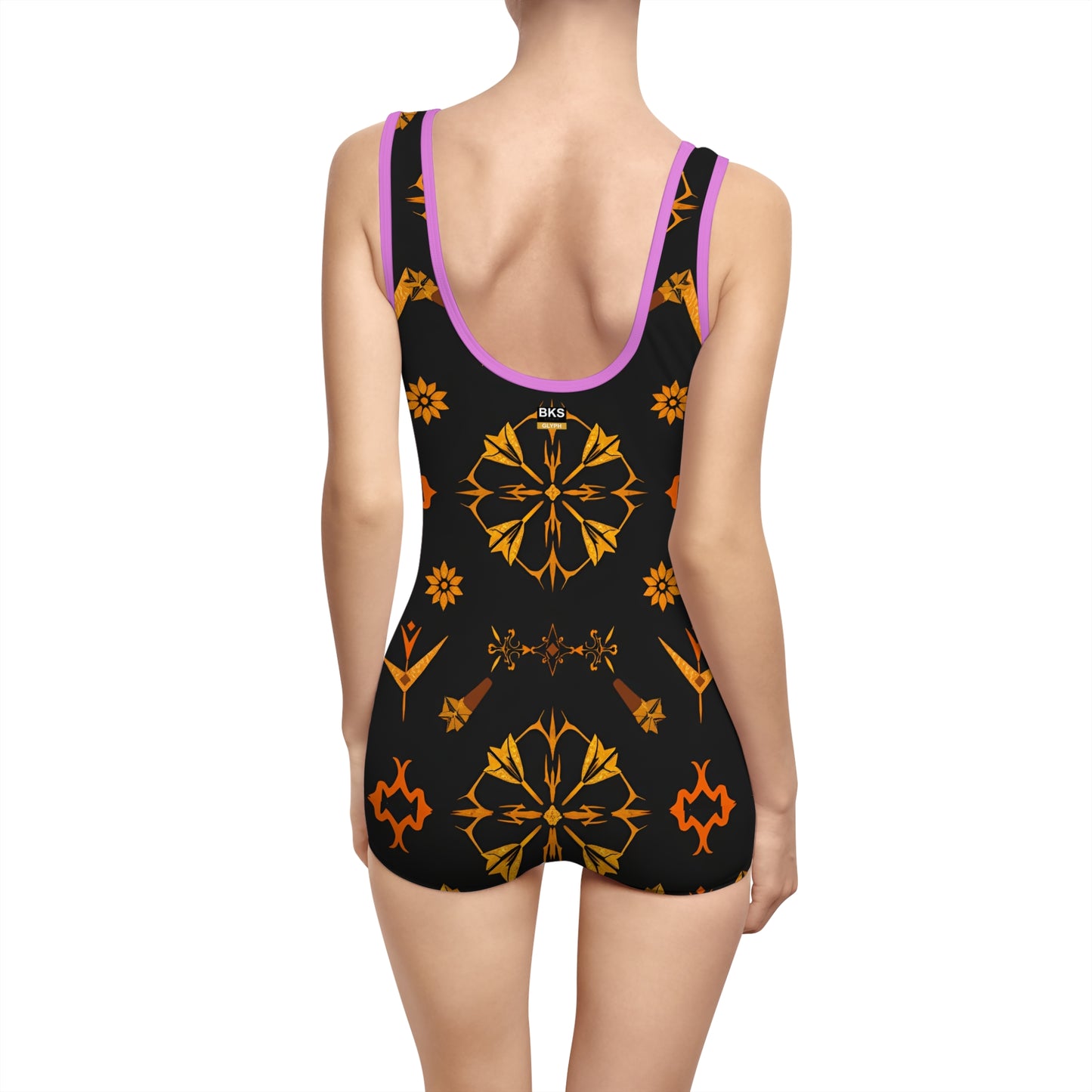 BKS Glyph Cipher™ Vintage Swimsuit