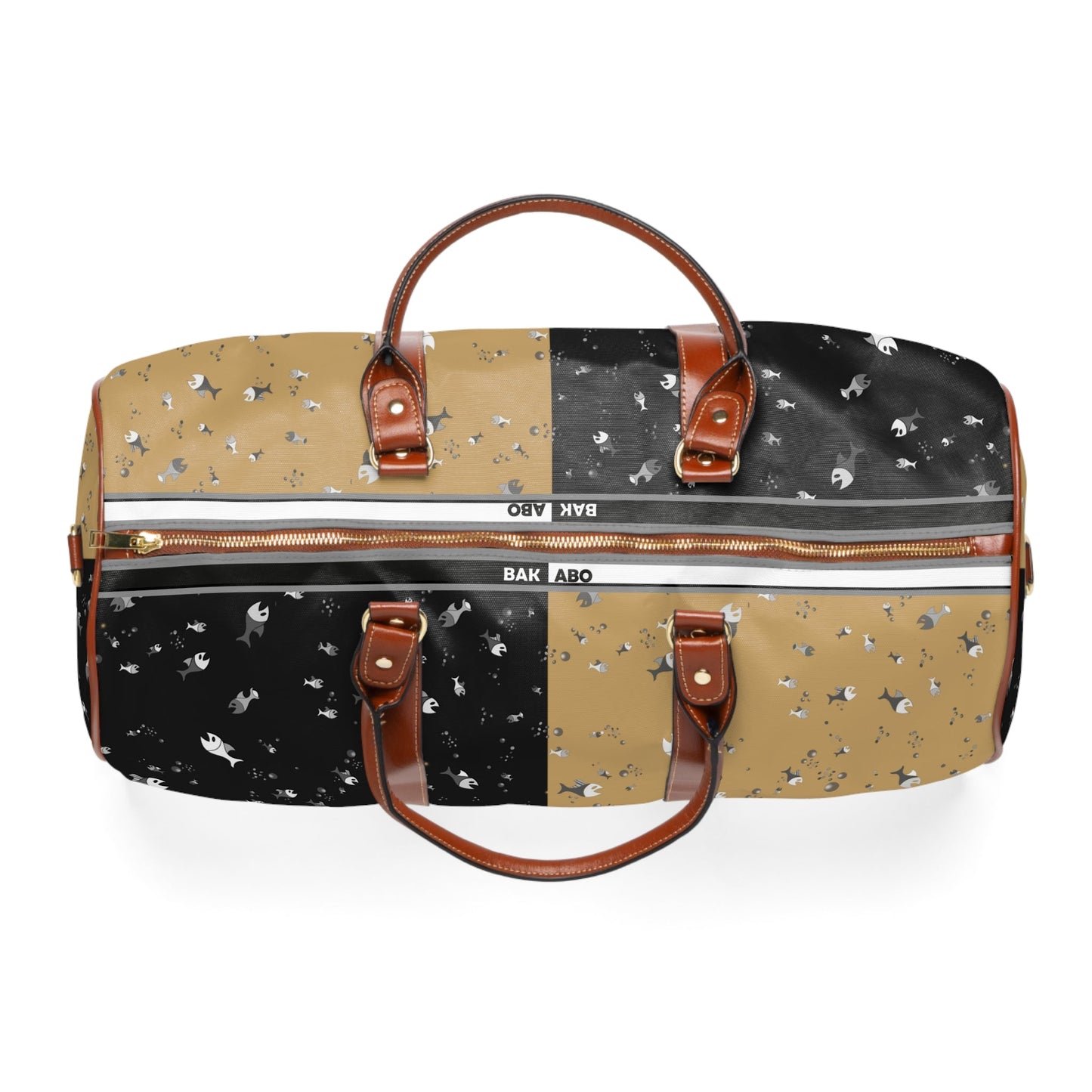 Waterproof Duffle Bag — Two-Tone Confetti Travel Weekender Printify bakabo.club