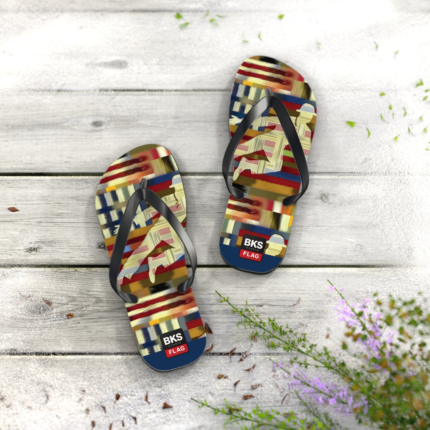 BKS Flag Colorblock Red™ Flip Flops