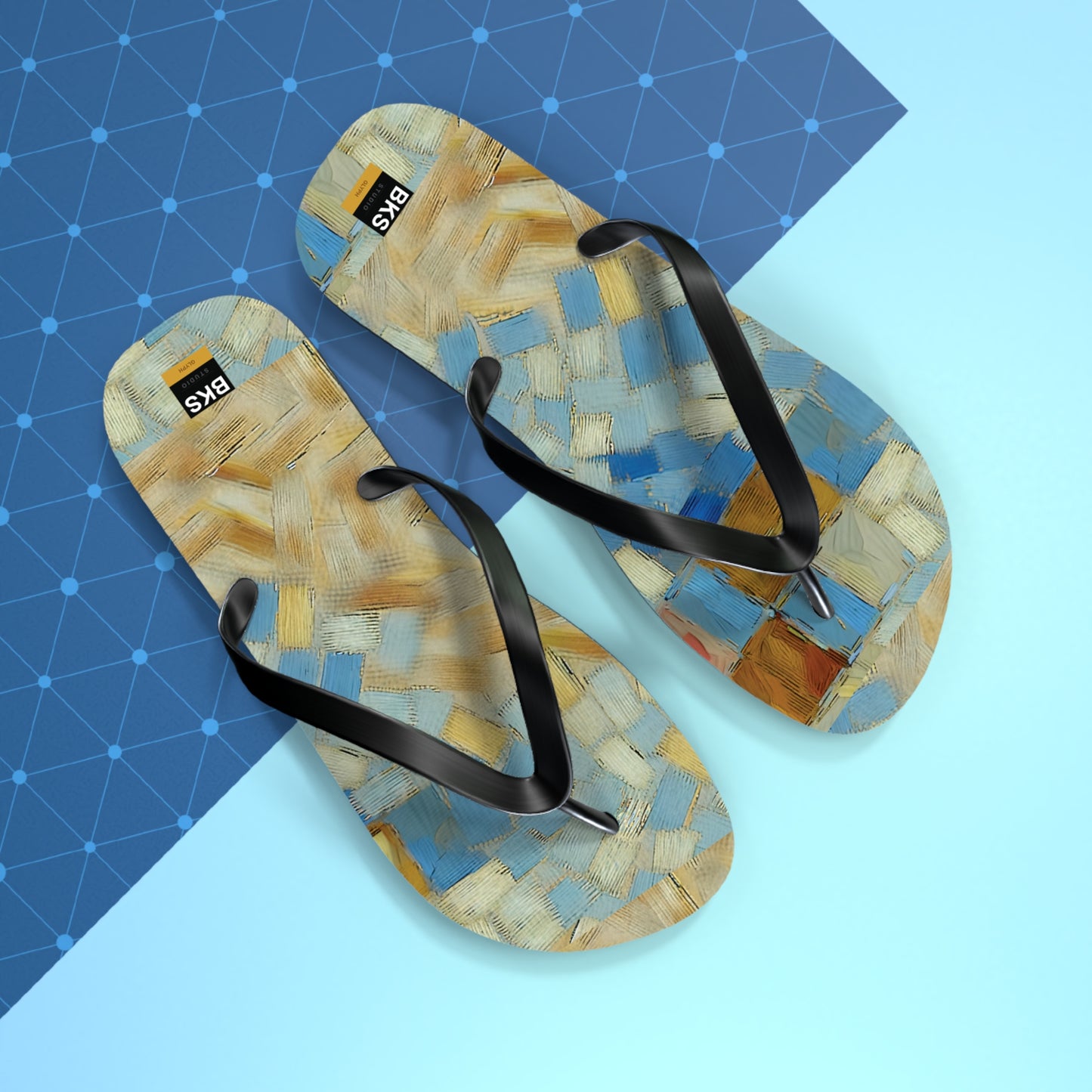 BKS Glyph Mosaic Tile™ Flip Flops