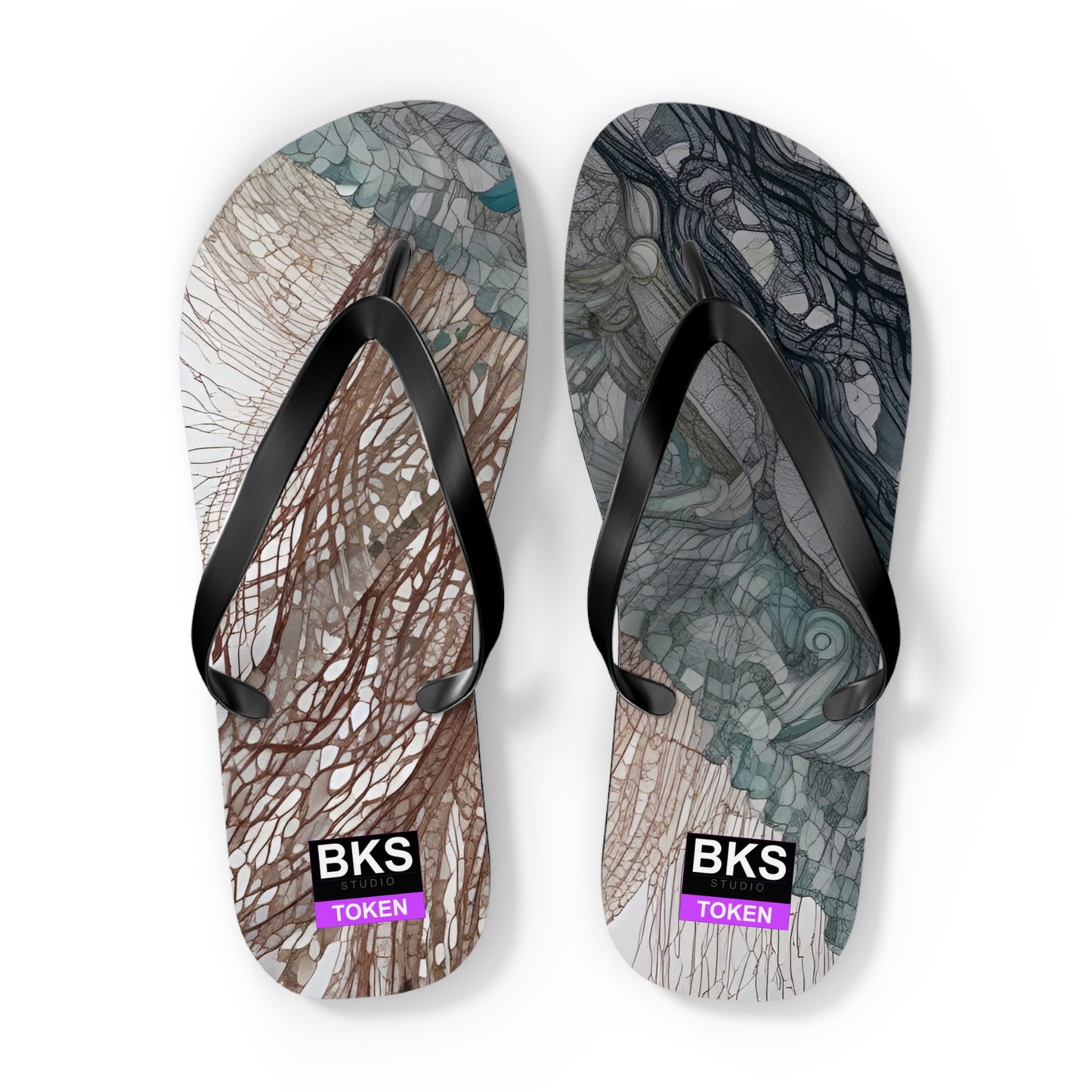 BKS Token Gold™ Flip Flops