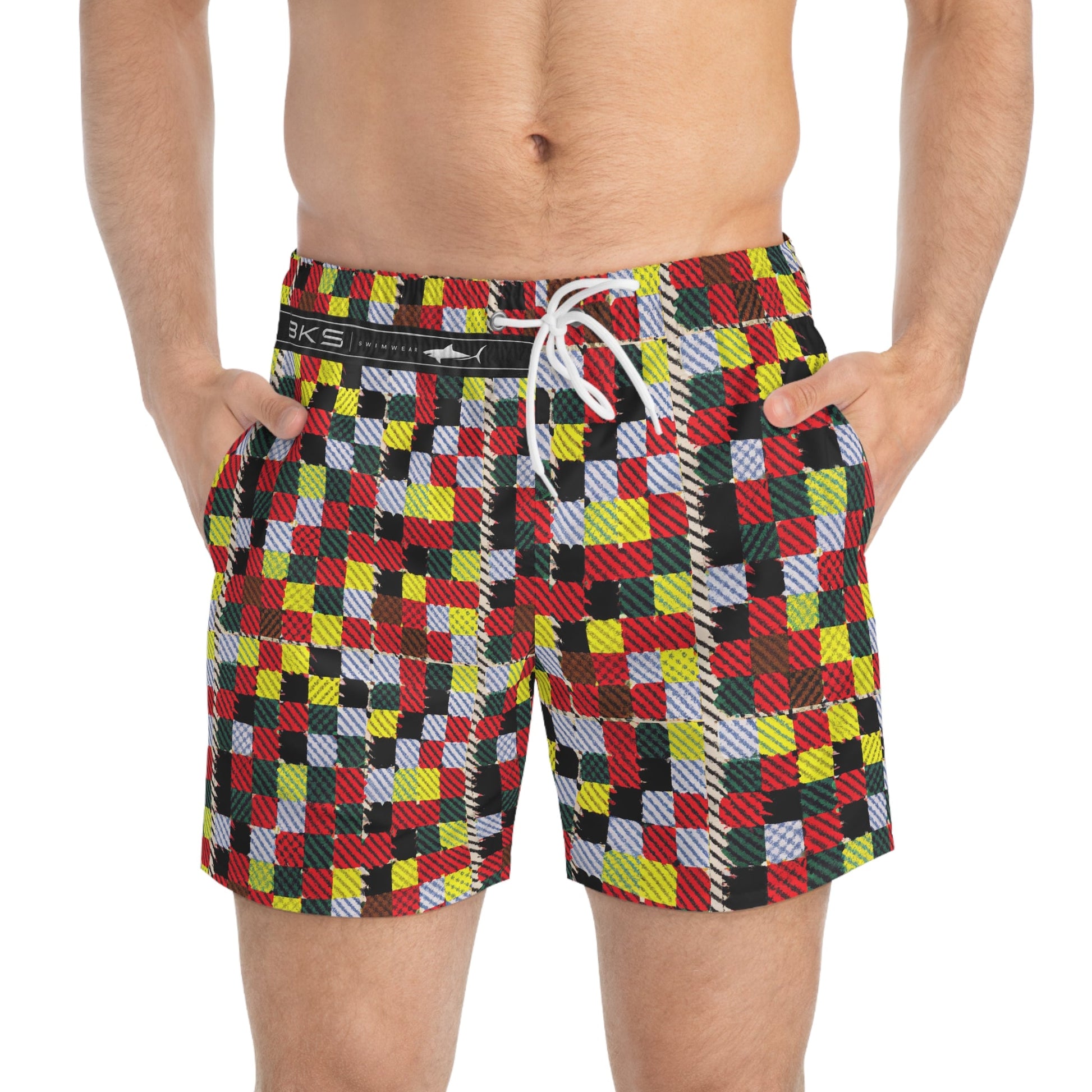 BKS Flag Patch™ Swim Trunks Printify bakabo.club