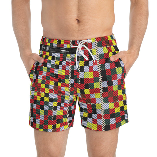 BKS Flag Patch™ Swim Trunks Printify bakabo.club