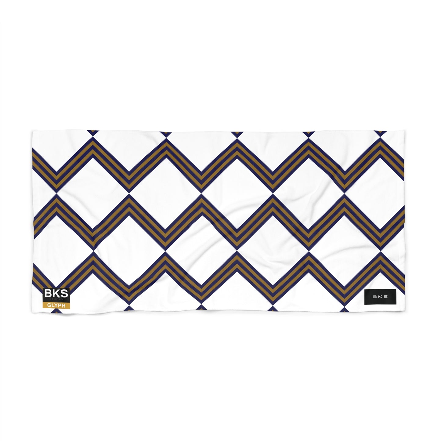 BKS Glyph Grid™ Beach Towel
