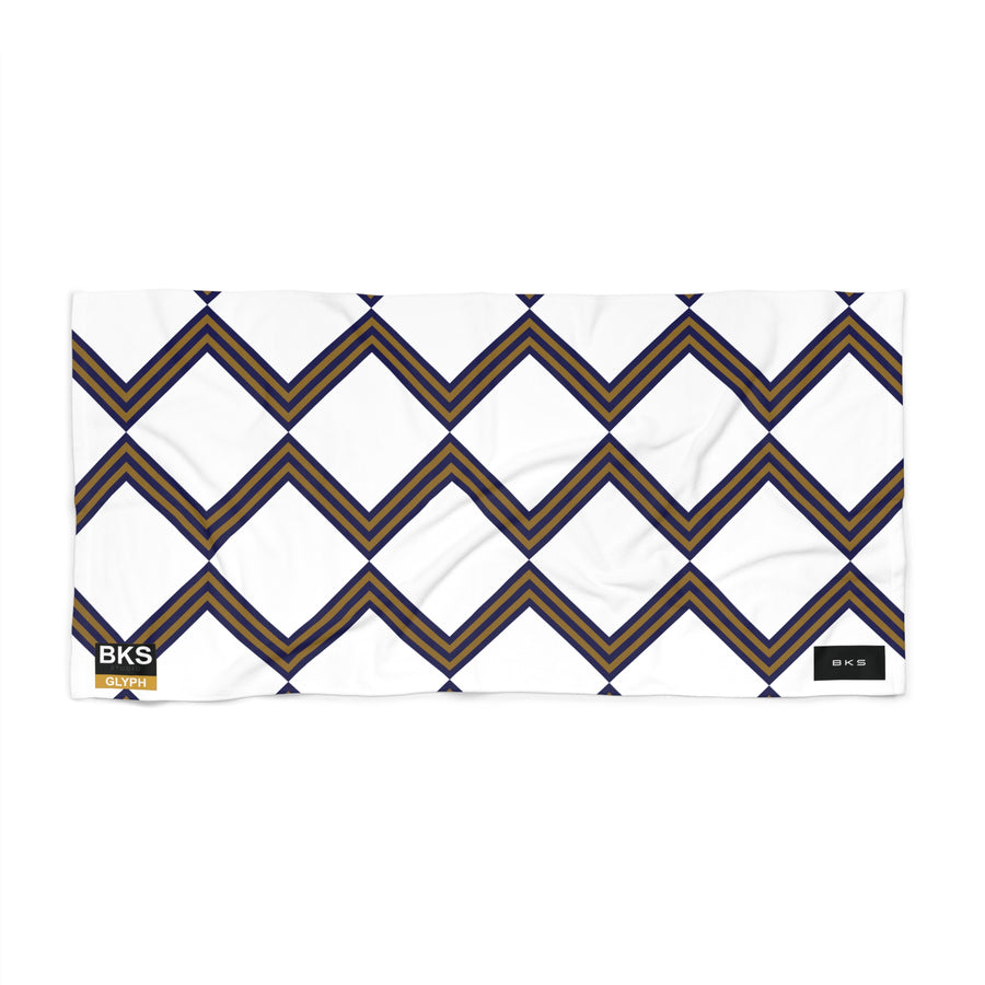 BKS Glyph Grid™ Beach Towel