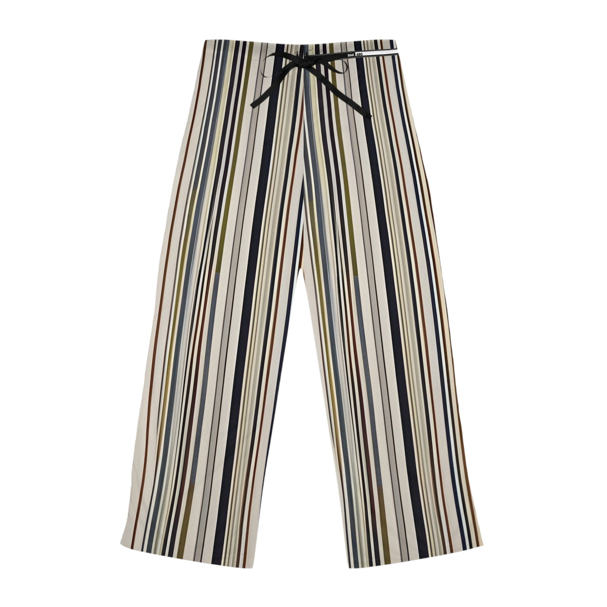 Striped Lounge Pajama Pants — Wide-Leg Cozy Sleepwear Printify bakabo.club