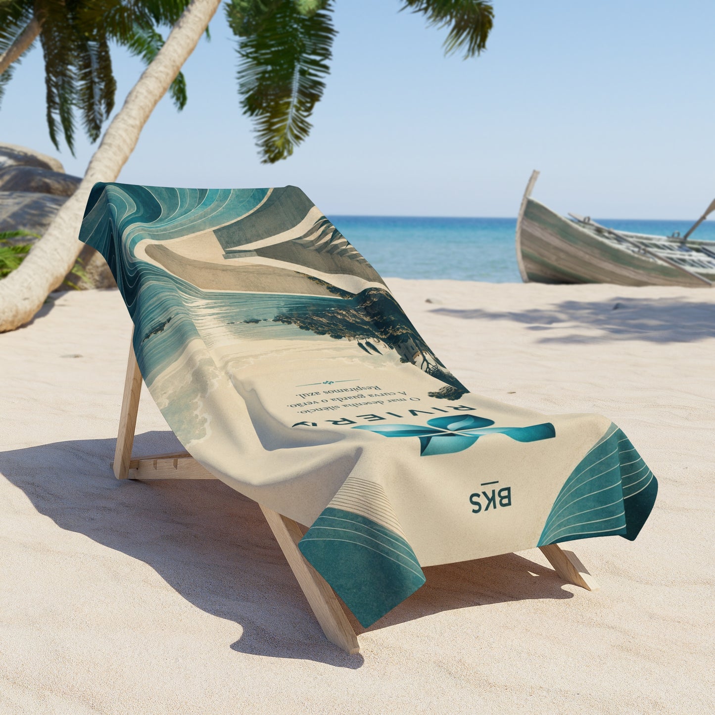BKS Riviera Verse™ Beach Towel