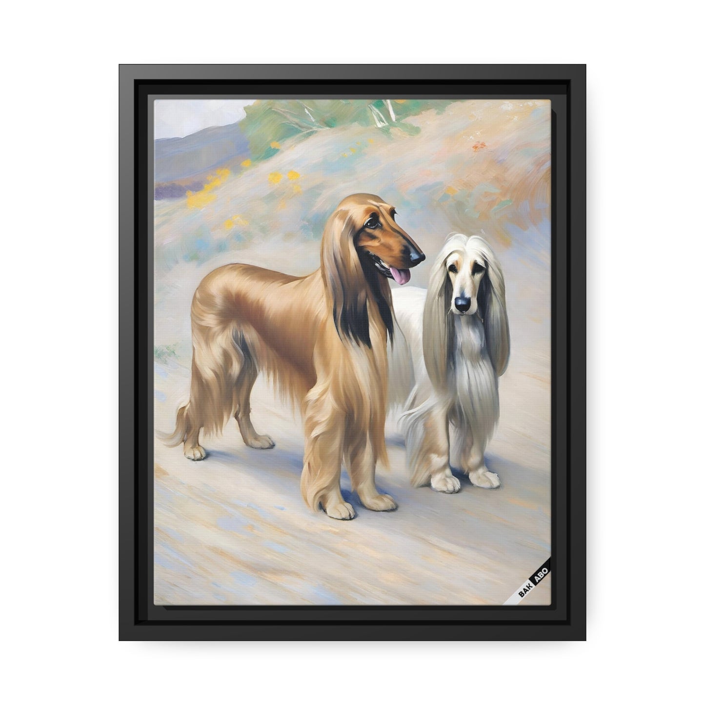 Afghan Greyhound (BKS)🐶Canvas