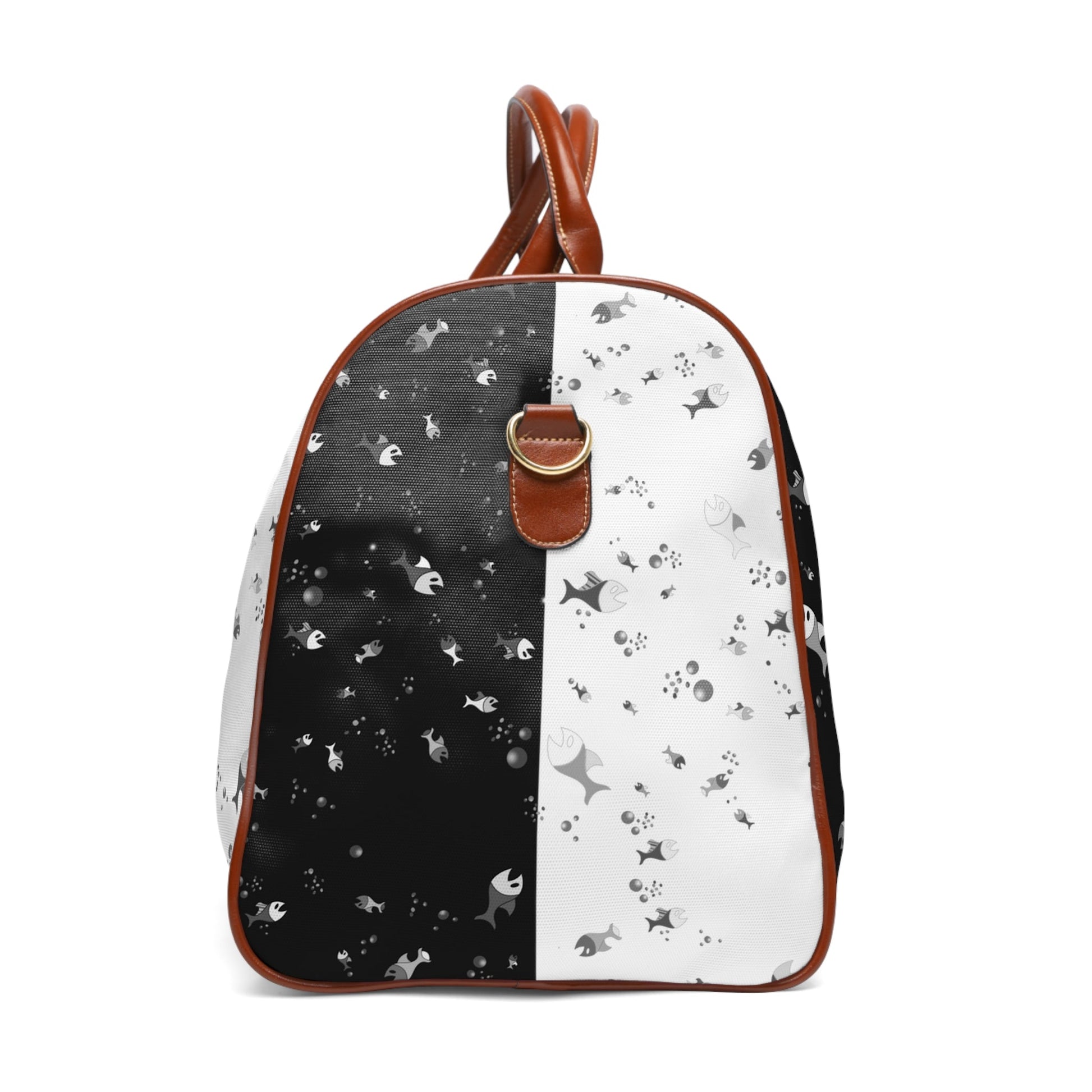 Starry Contrast Waterproof Travel Duffle Bag Printify bakabo.club