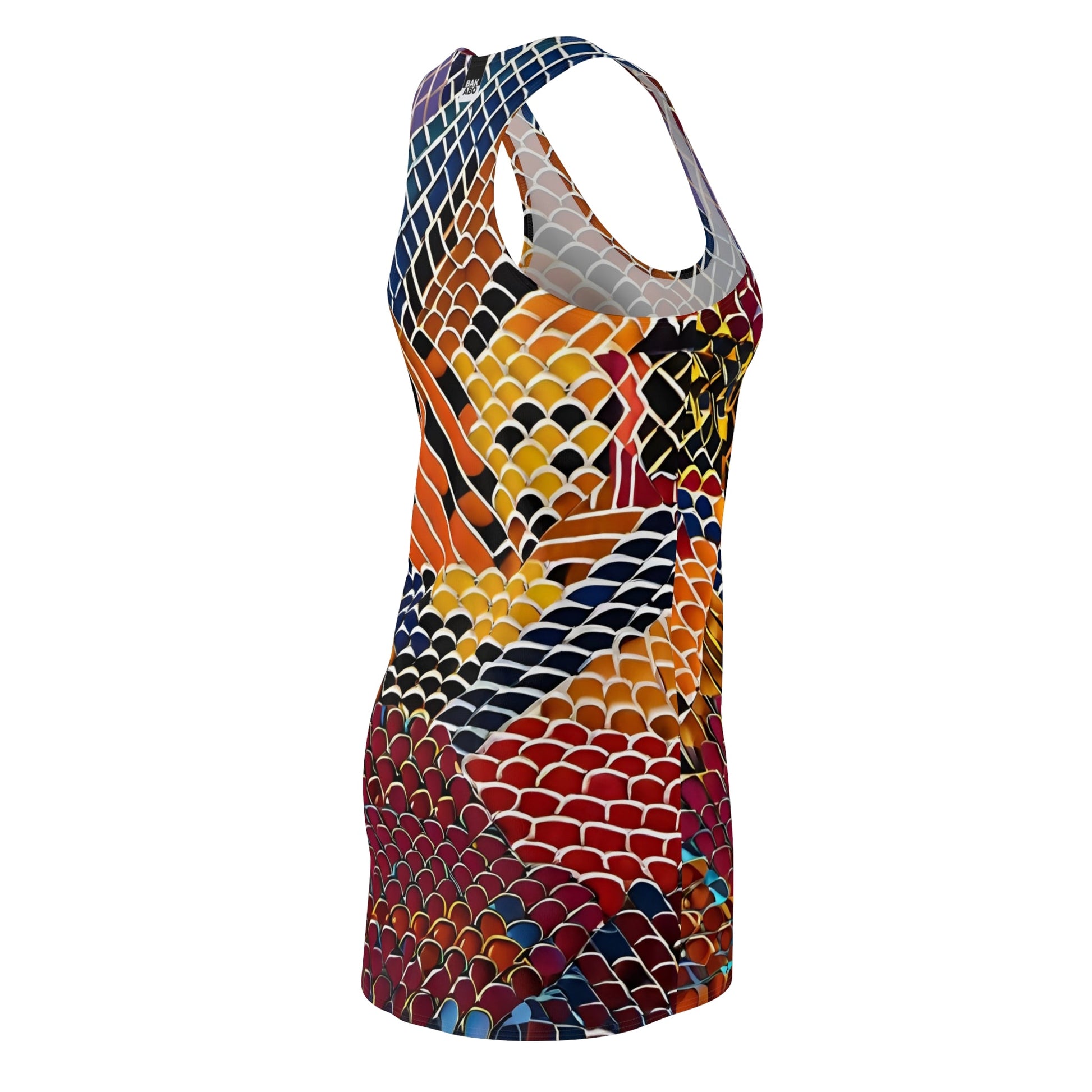 Koi Scale Racerback Dress — Vibrant Japanese Fish Print Printify bakabo.club