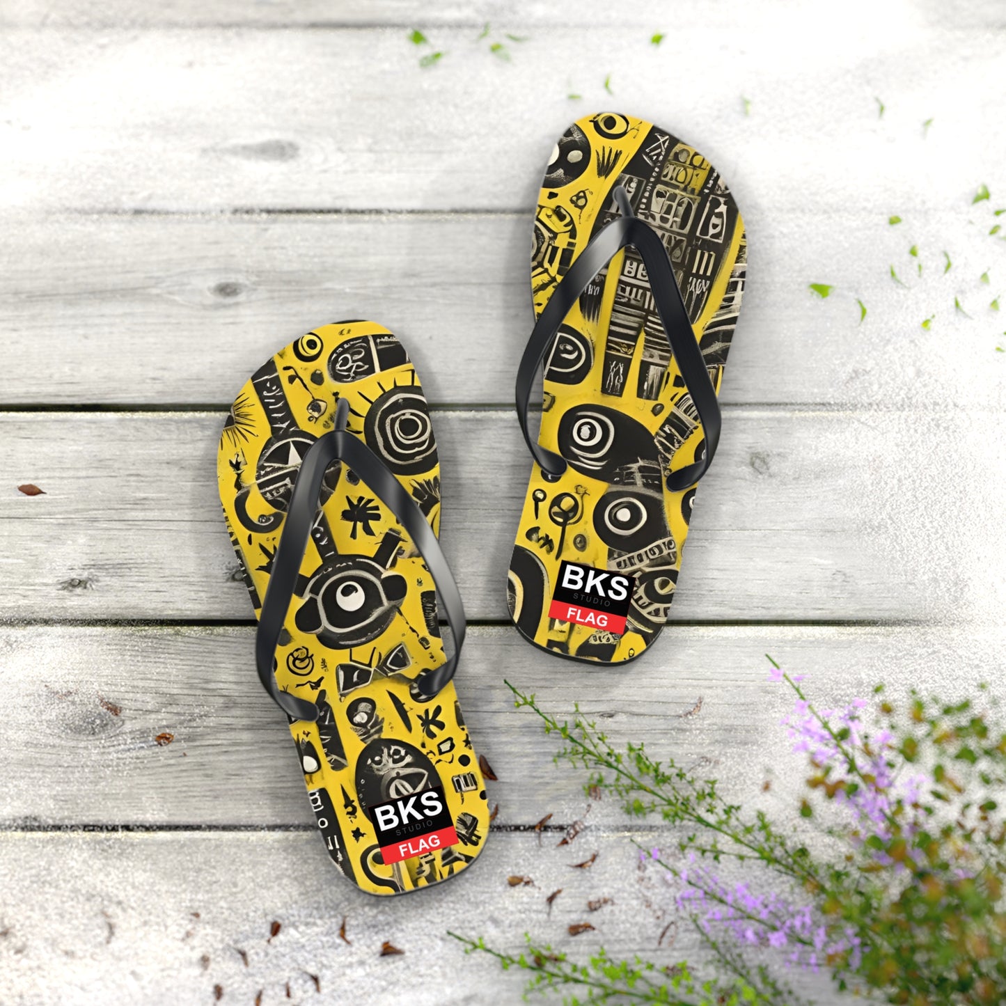 BKS Flag Basquiat™ Flip Flops