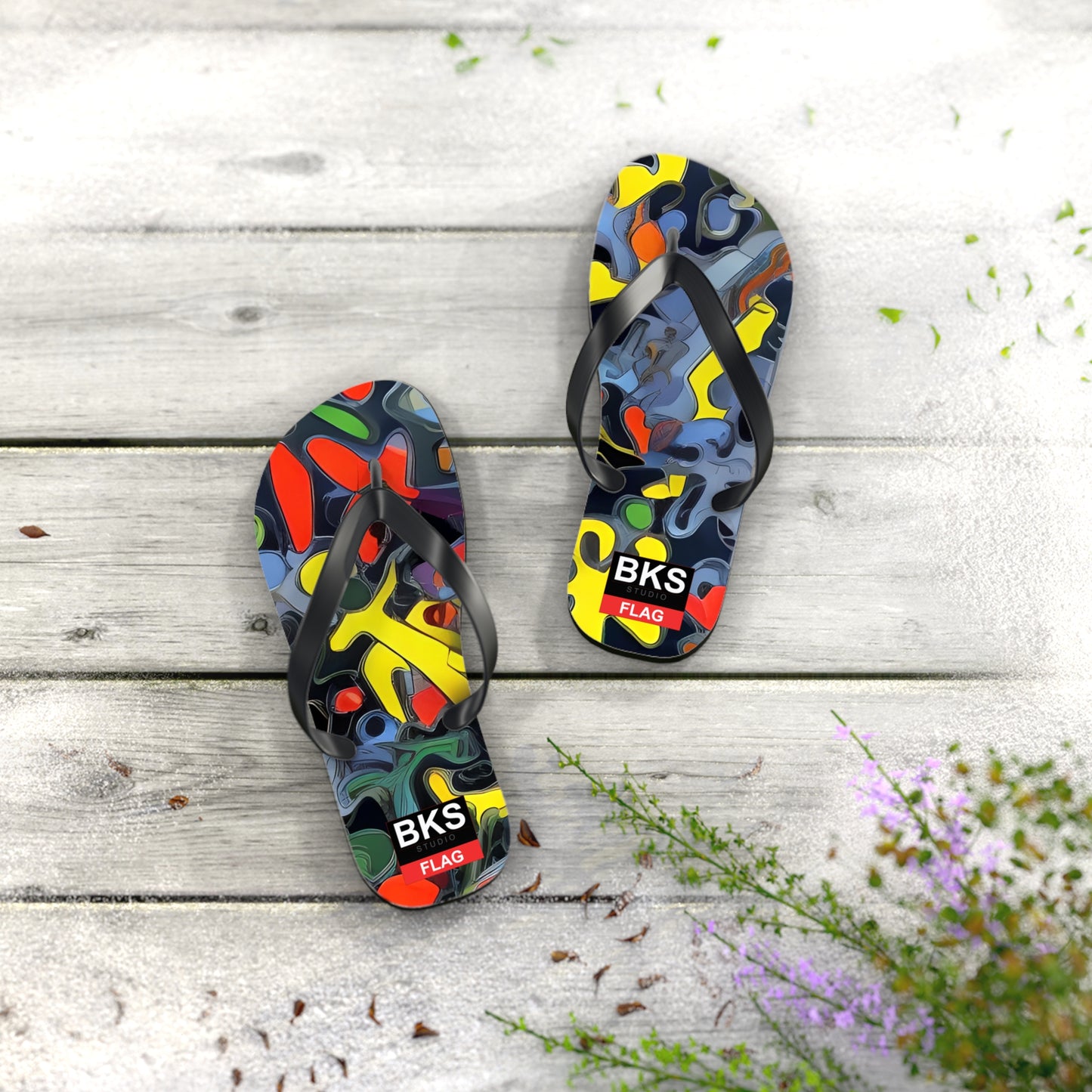 BKS Flag Haring™ Flip Flops