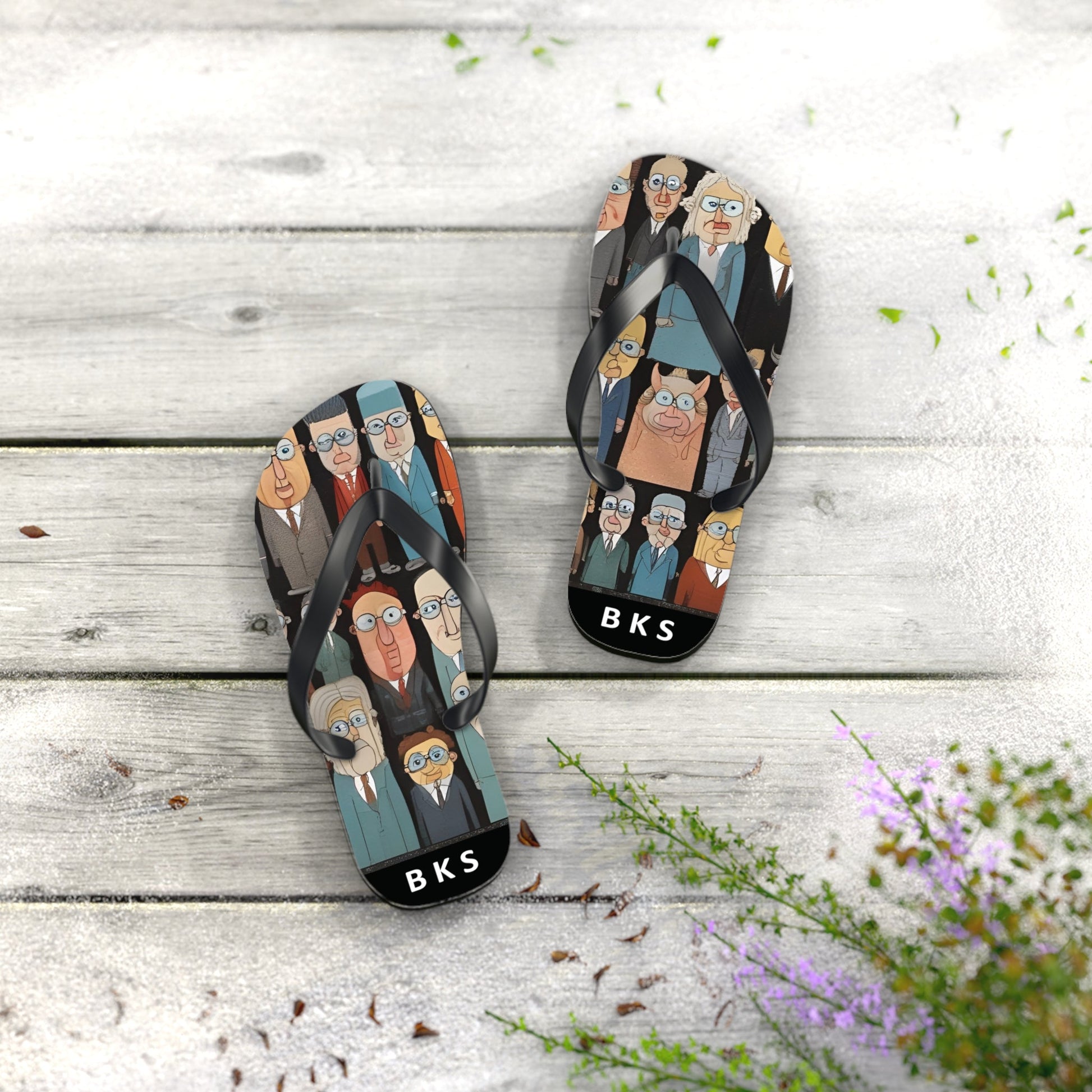 BKS Folklore Crowd™ Flip Flop Printify bakabo.club