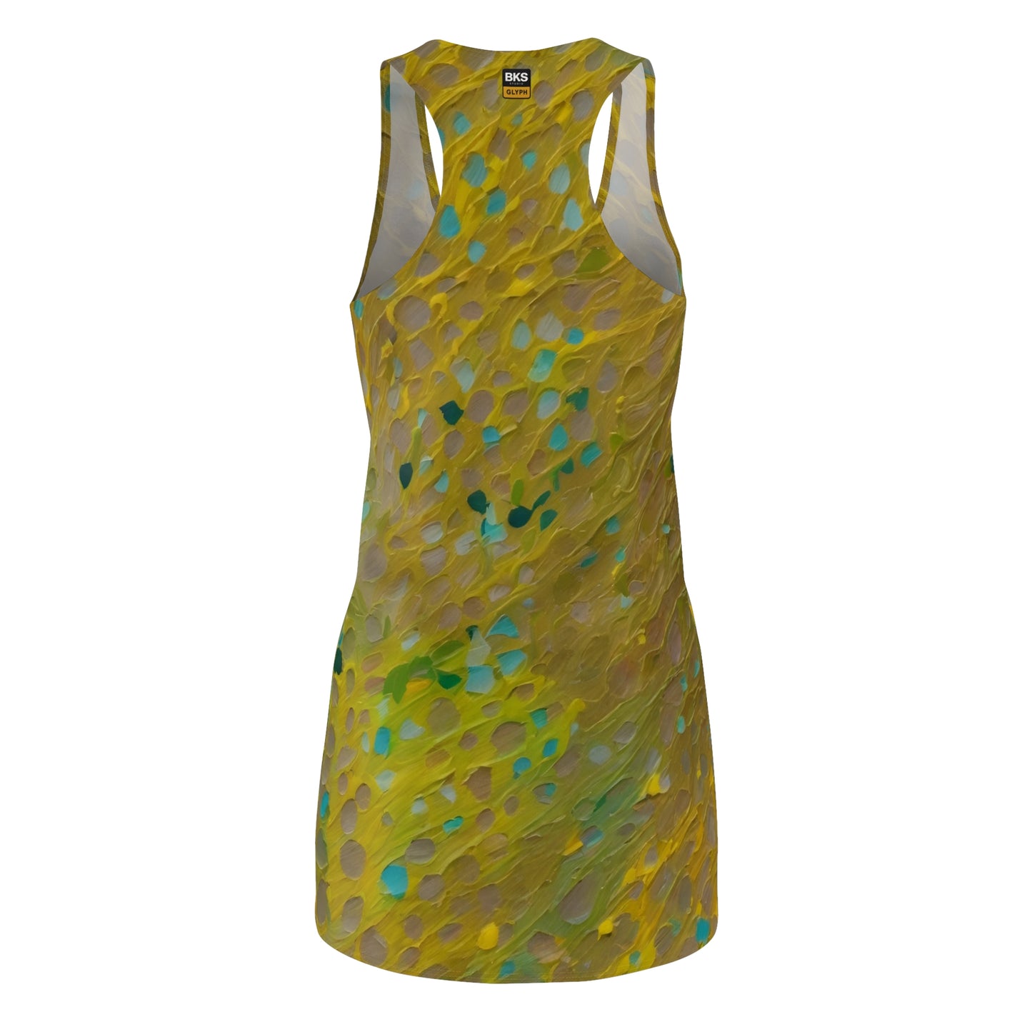 BKS Glyph Yellow Textured™ Racerback Dress