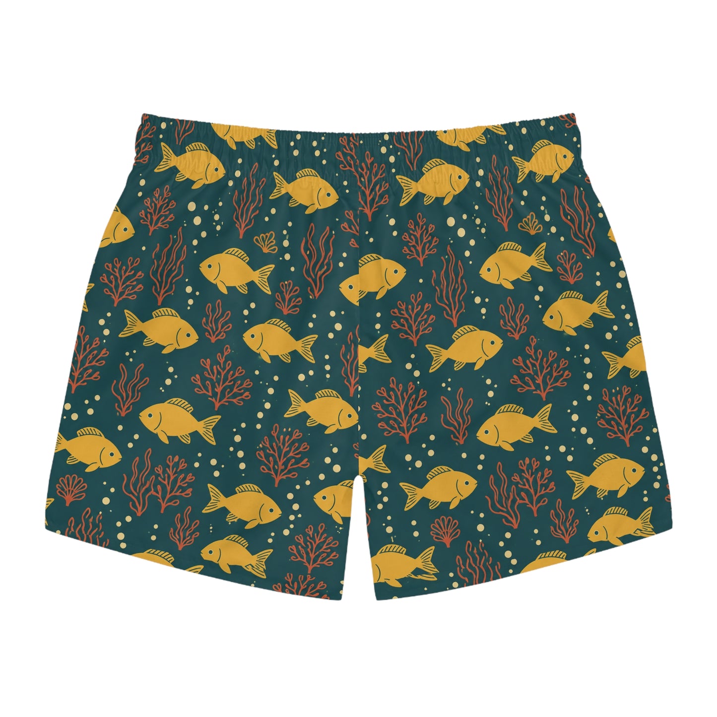 BKS Riviera Yellow Fish™ Swim Trunks