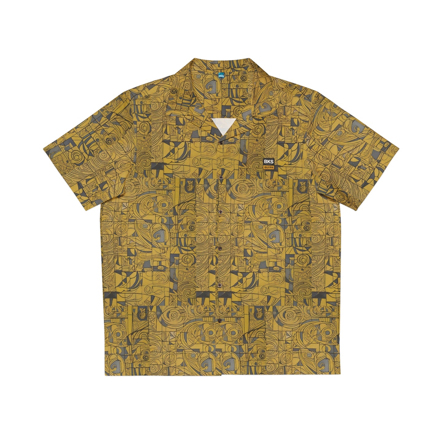 BKS Glyph Hawaiian Mustard™ Hawaiian Shirt