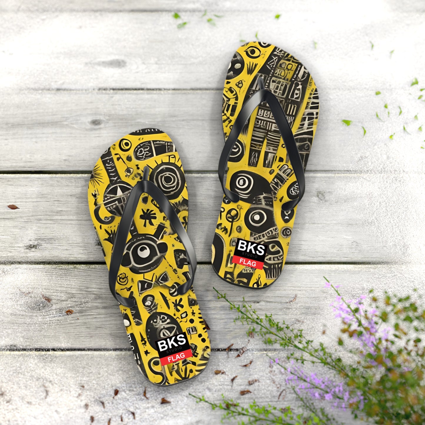 BKS Flag Basquiat™ Flip Flops