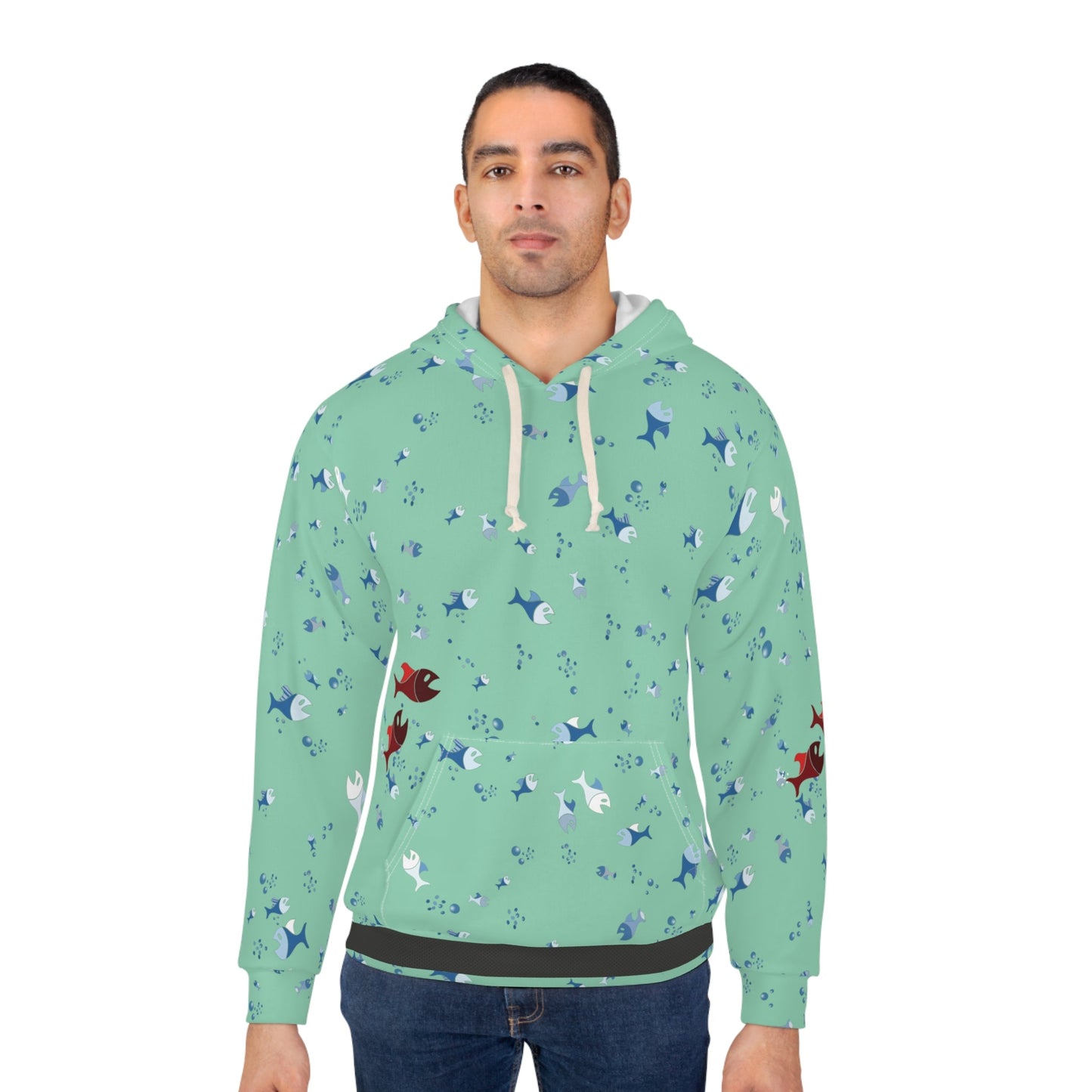 BKS Folklore Shoal Mint™ Pullover Hoodie Printify bakabo.club