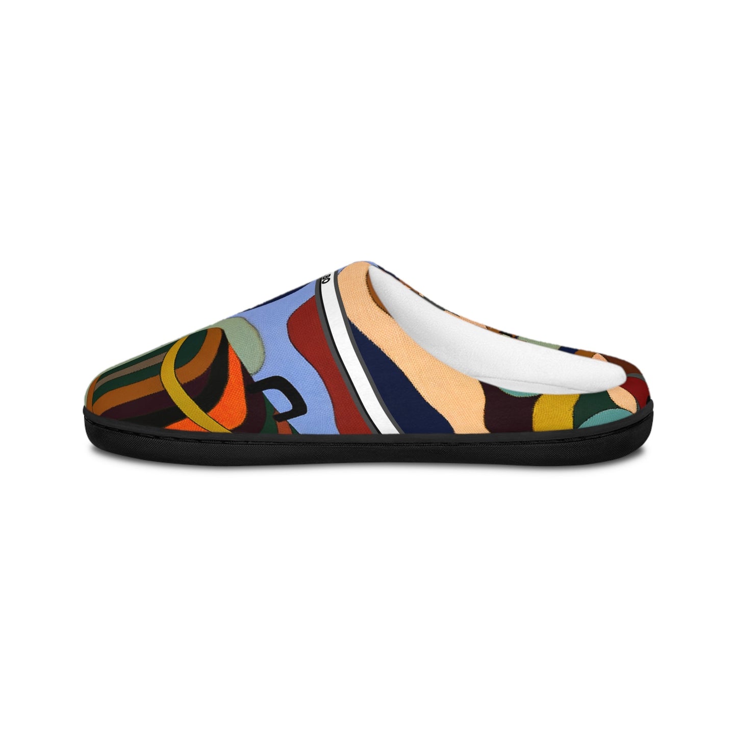 Abstract Colorblock Women's Indoor Slippers — Cozy Artistic Home Shoes BakAbo Studio BKS bakabo.club