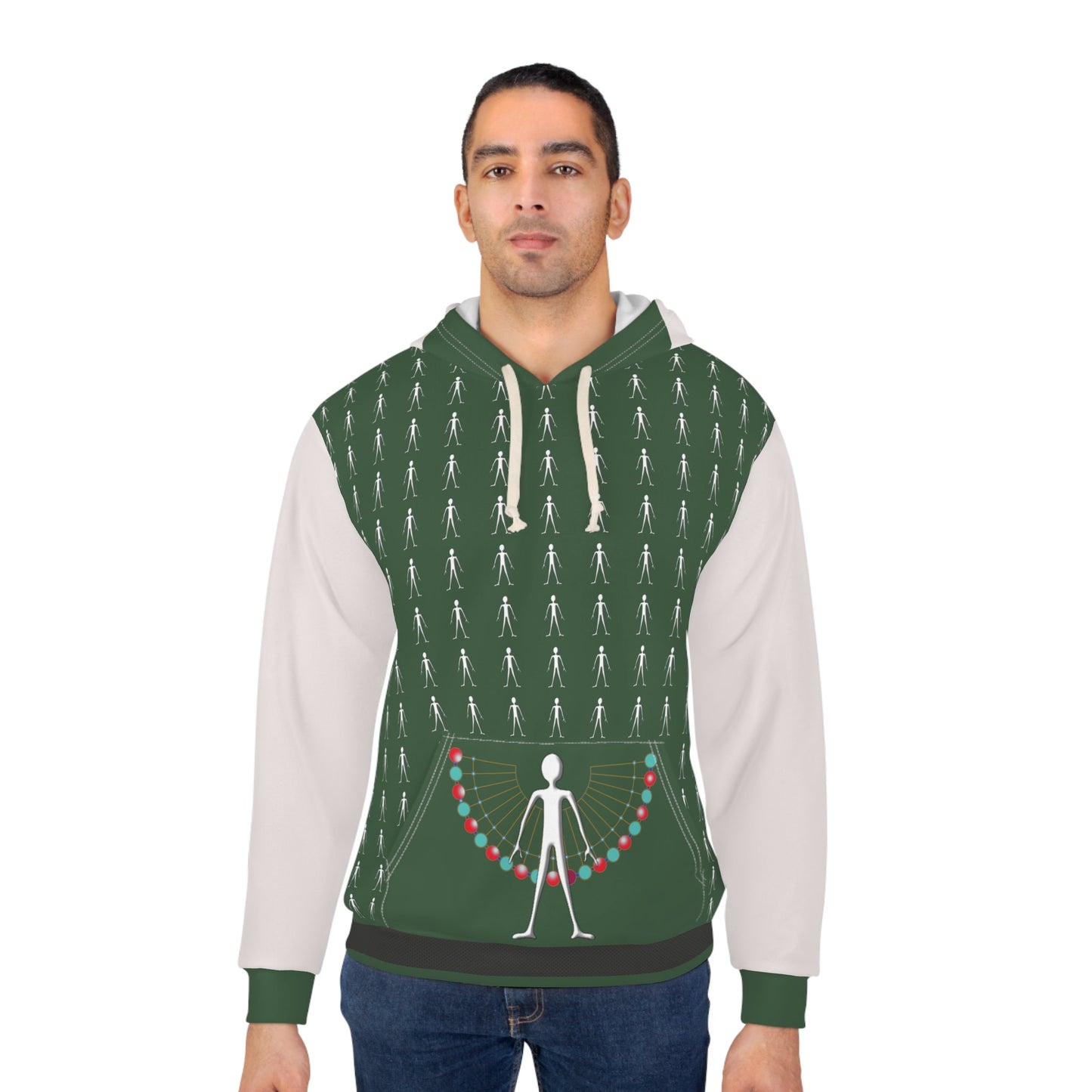 BKS Flag Meridian Forest™ Pullover Hoodie Printify bakabo.club