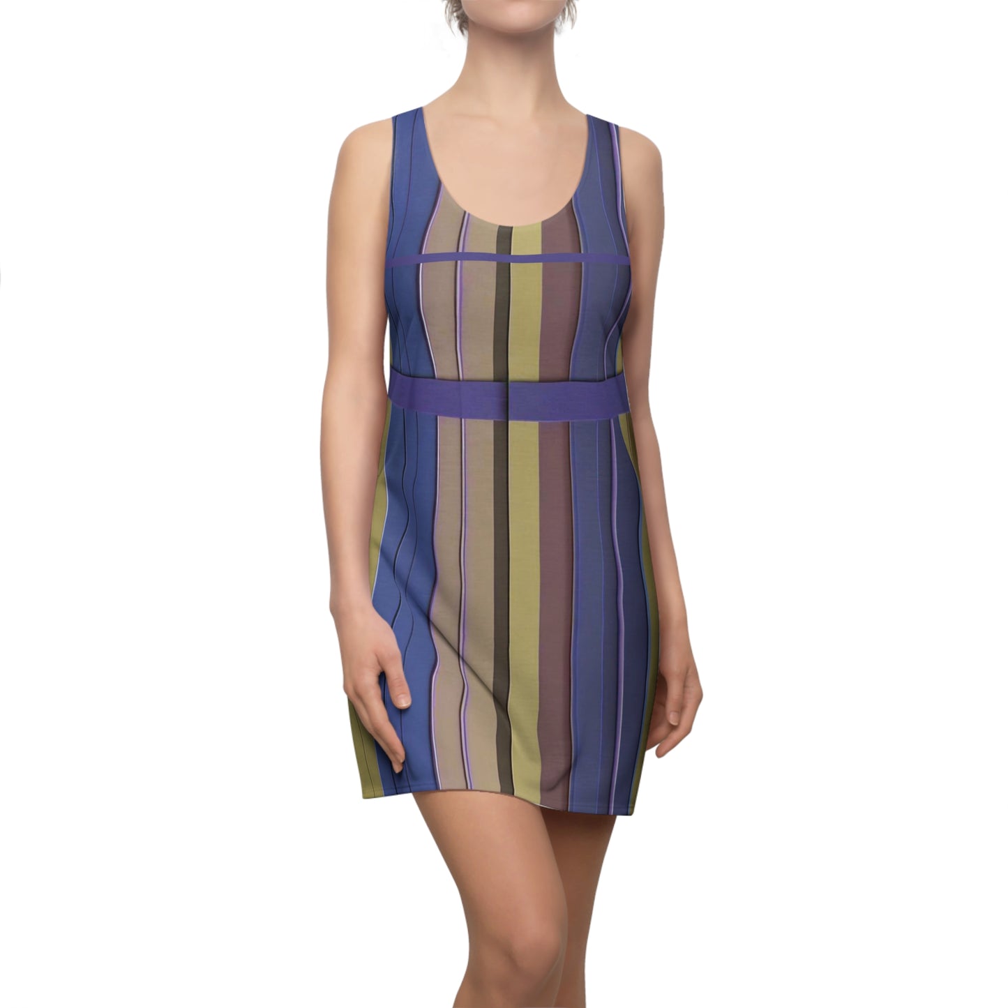 LinearLuxe (BKS)🎥 Women's Cut Dress