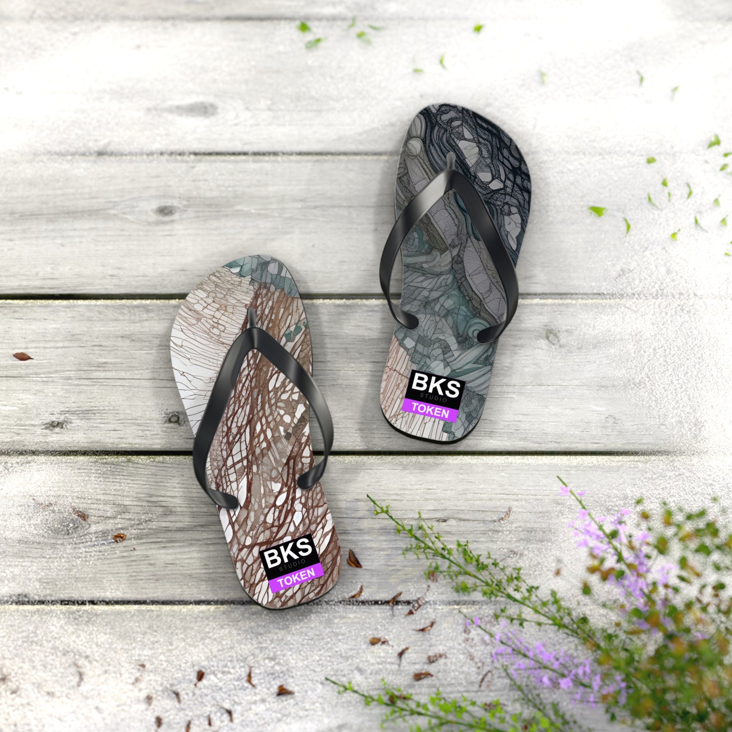 BKS Token Gold™ Flip Flops