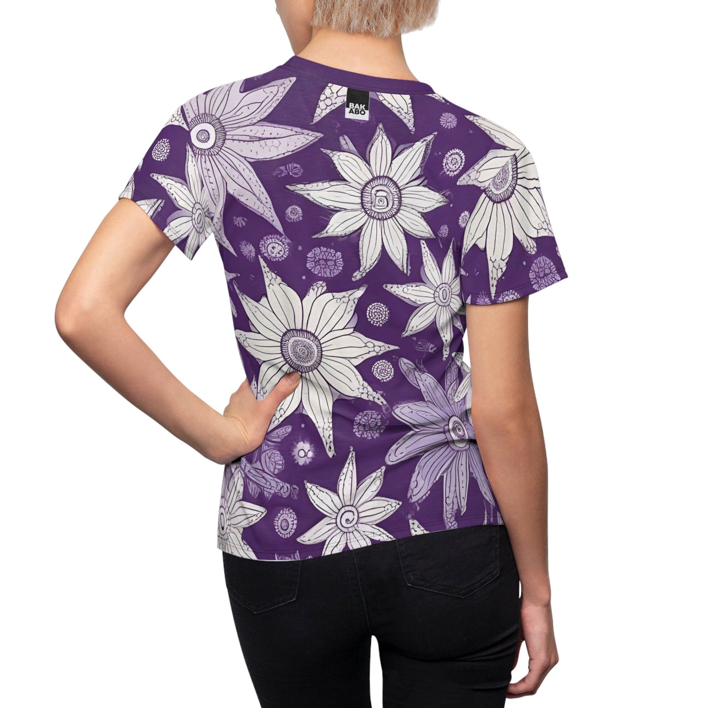 VioletMystique Women's Cut & Sew Tee Printify bakabo.club