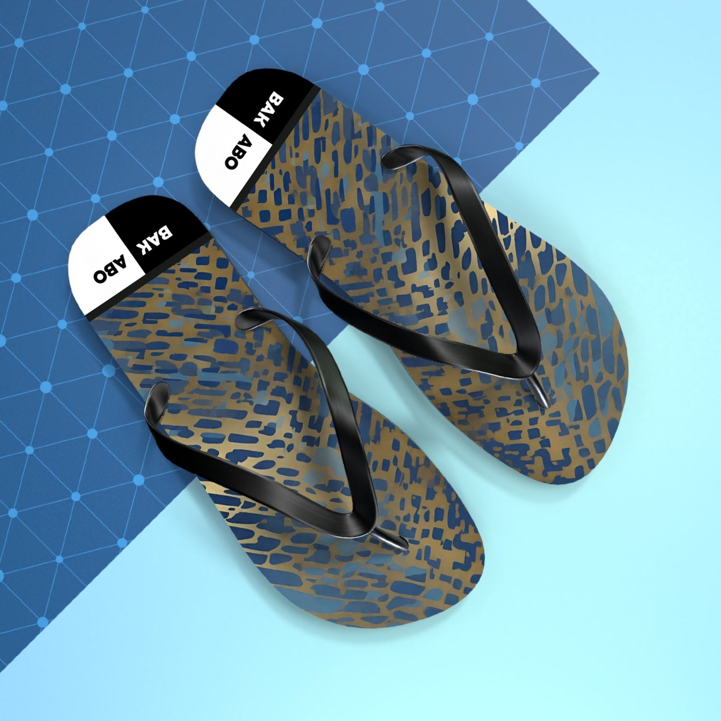 GoldenGlimmer (BKS)✨Flip Flops Printify bakabo.club
