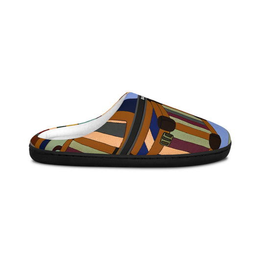 Abstract Colorblock Women's Indoor Slippers — Cozy Artistic Home Shoes BakAbo Studio BKS bakabo.club