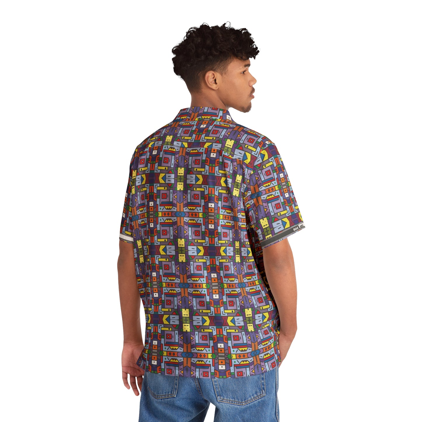 Geometric Kaleidoscope (BKS)🧊Hawaiian Shirt