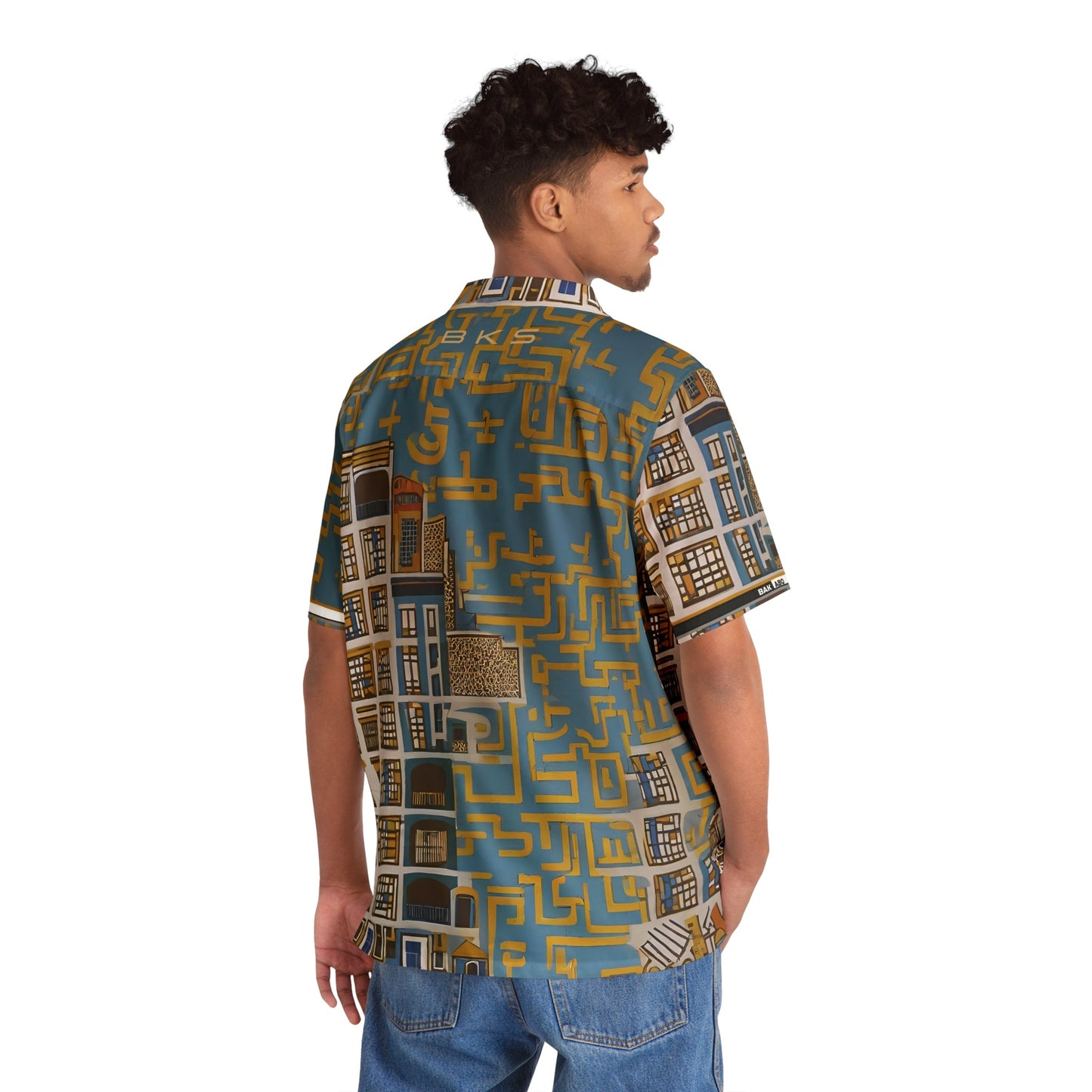BKS Glyph City™ Hawaiian Shirt Printify bakabo.club