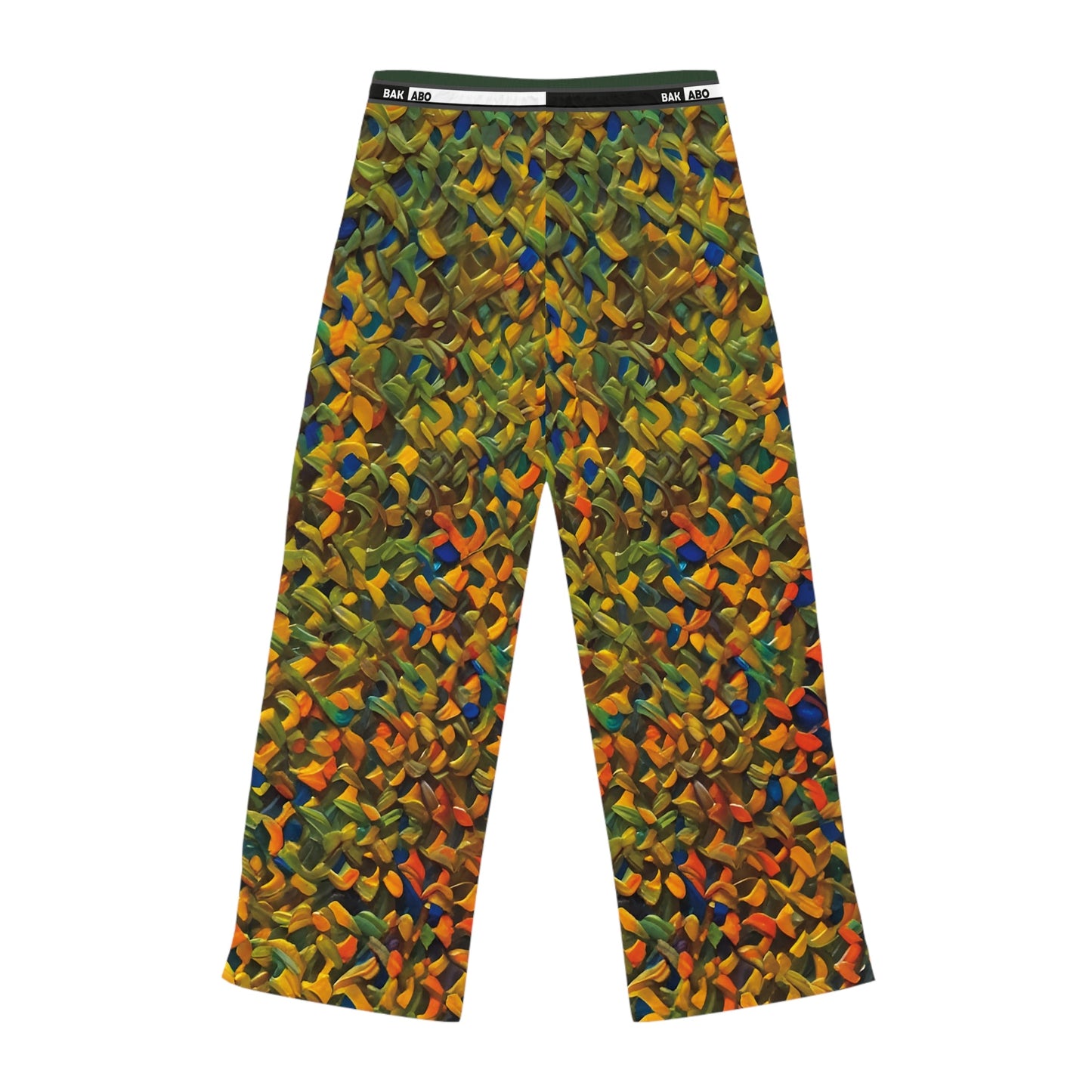 Knit-Pattern Lounge Pajama Pants — Cozy Multicolor Women's Sleepwear Printify bakabo.club