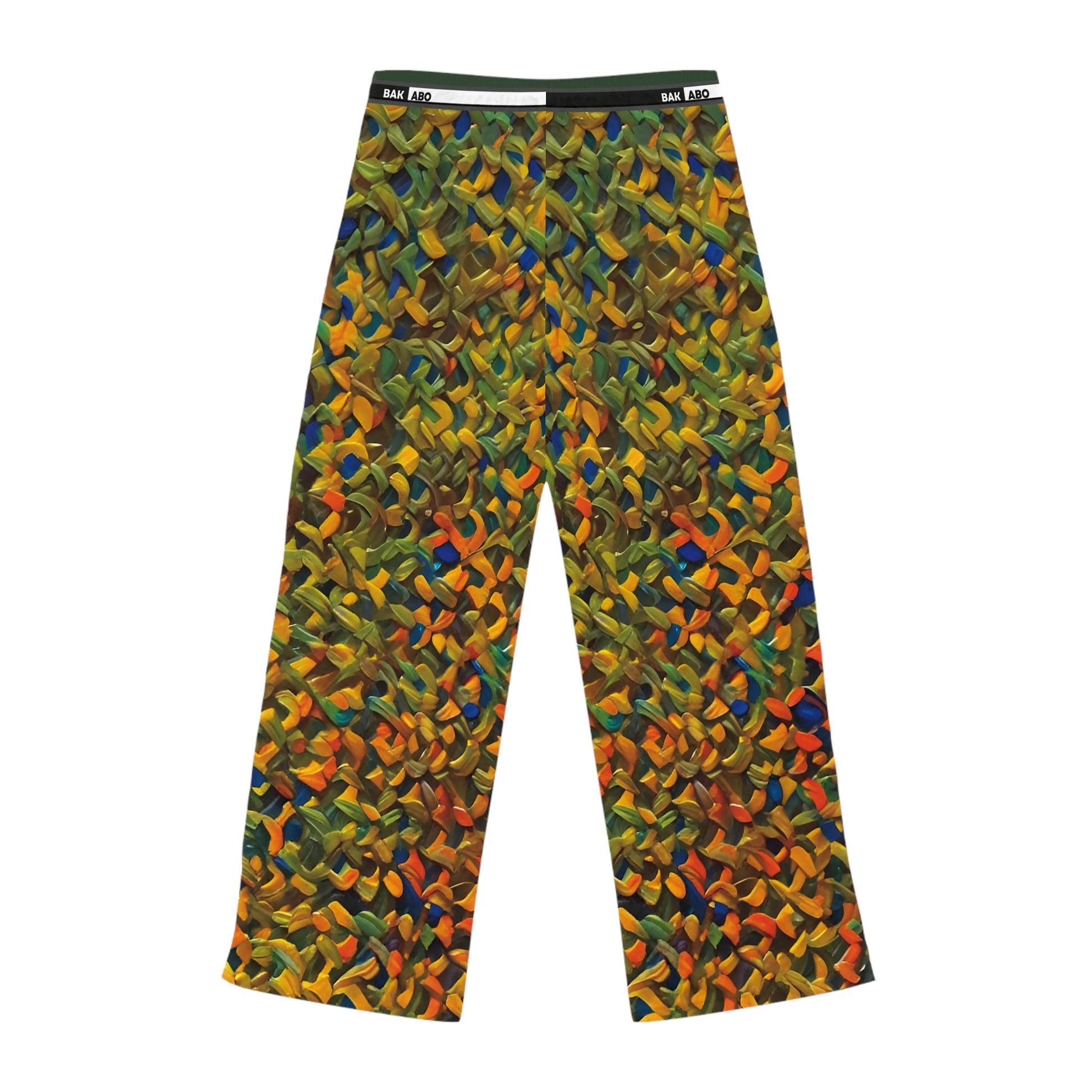 Knit-Pattern Lounge Pajama Pants — Cozy Multicolor Women's Sleepwear Printify bakabo.club