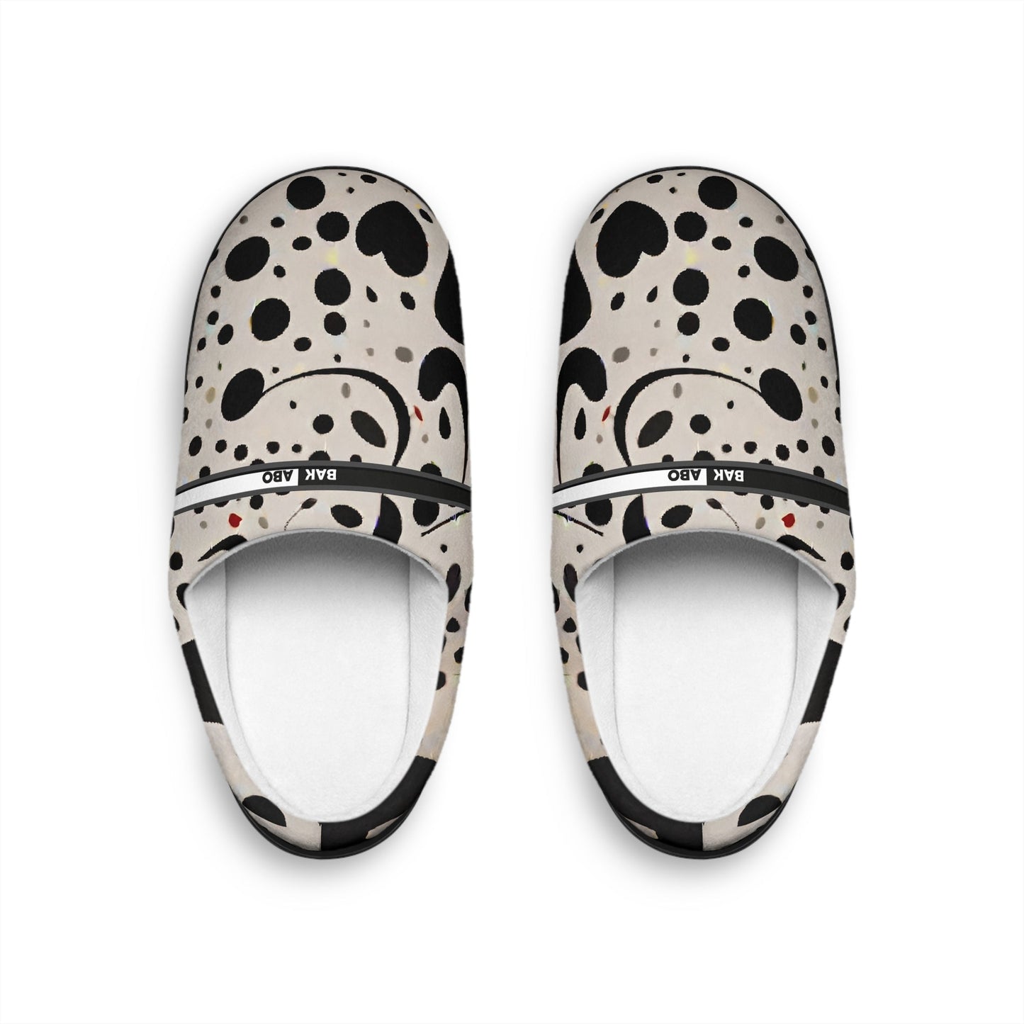 Dalmatian Dot Indoor Slippers — Cozy Women's Slip-On House Shoes BakAbo Studio BKS bakabo.club
