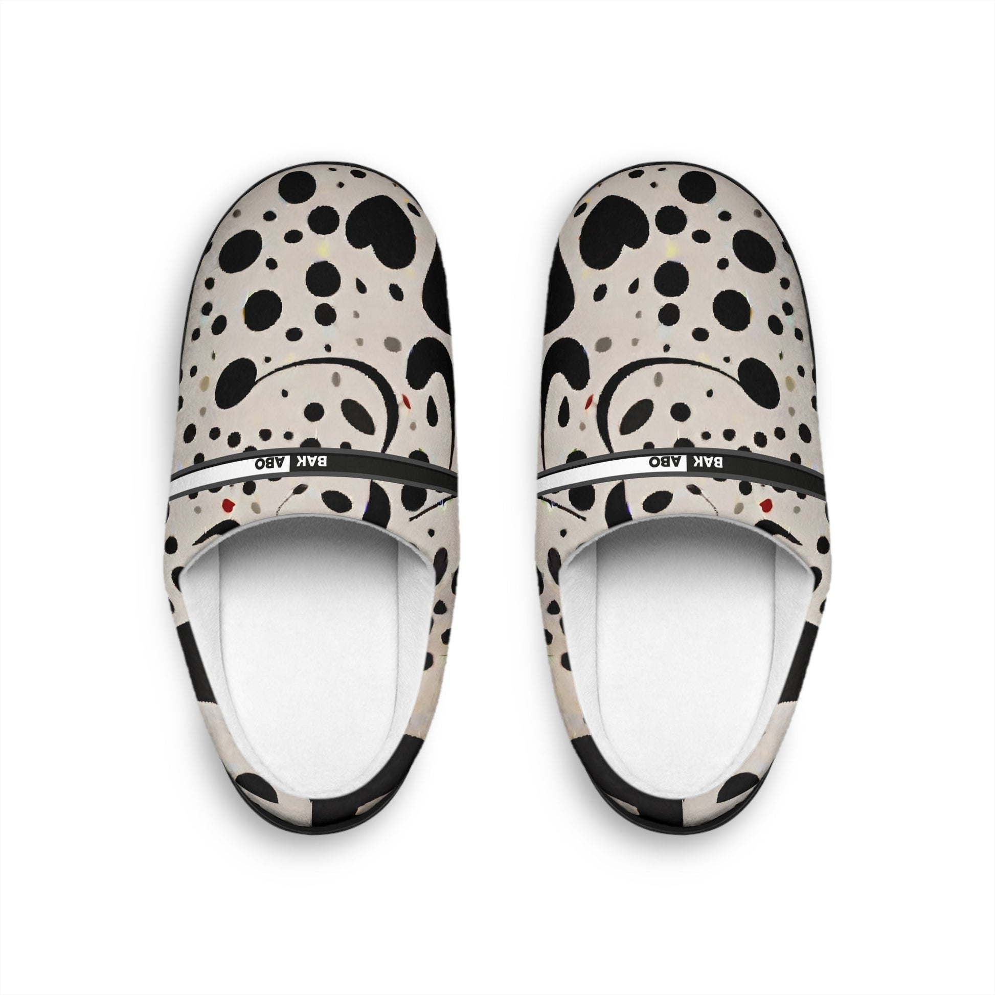 Dalmatian Dot Indoor Slippers — Cozy Women's Slip-On House Shoes BakAbo Studio BKS bakabo.club