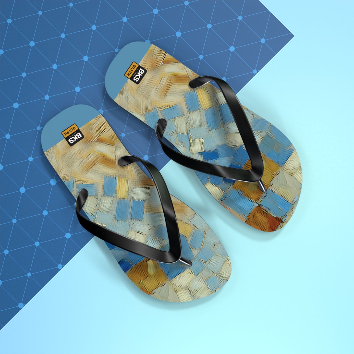 BKS Glyph Mosaic Tile™ Flip Flops