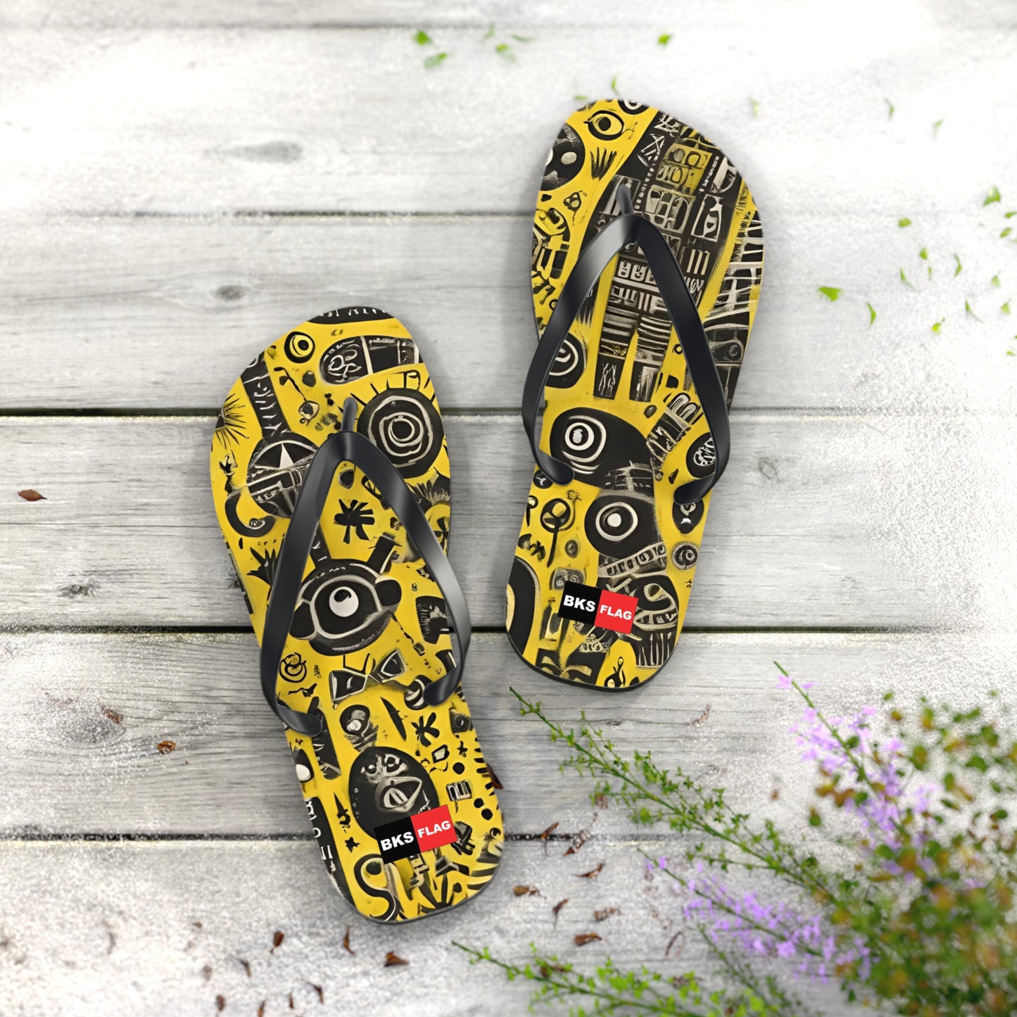 BKS Flag Basquiat™ Flip Flops