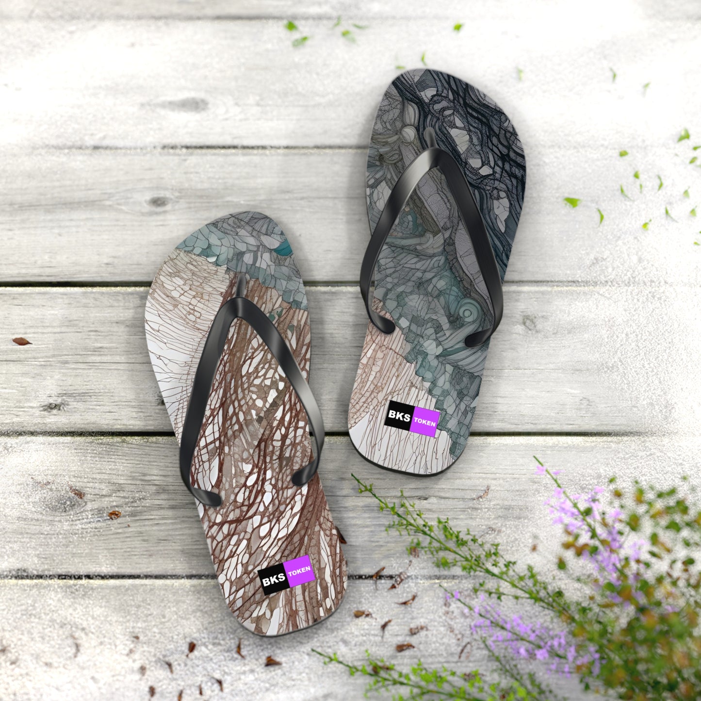 BKS Token Gold™ Flip Flops