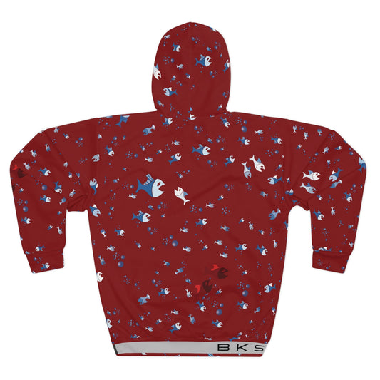 BKS Folklore Shoal Red™ Pullover Hoodie Printify bakabo.club