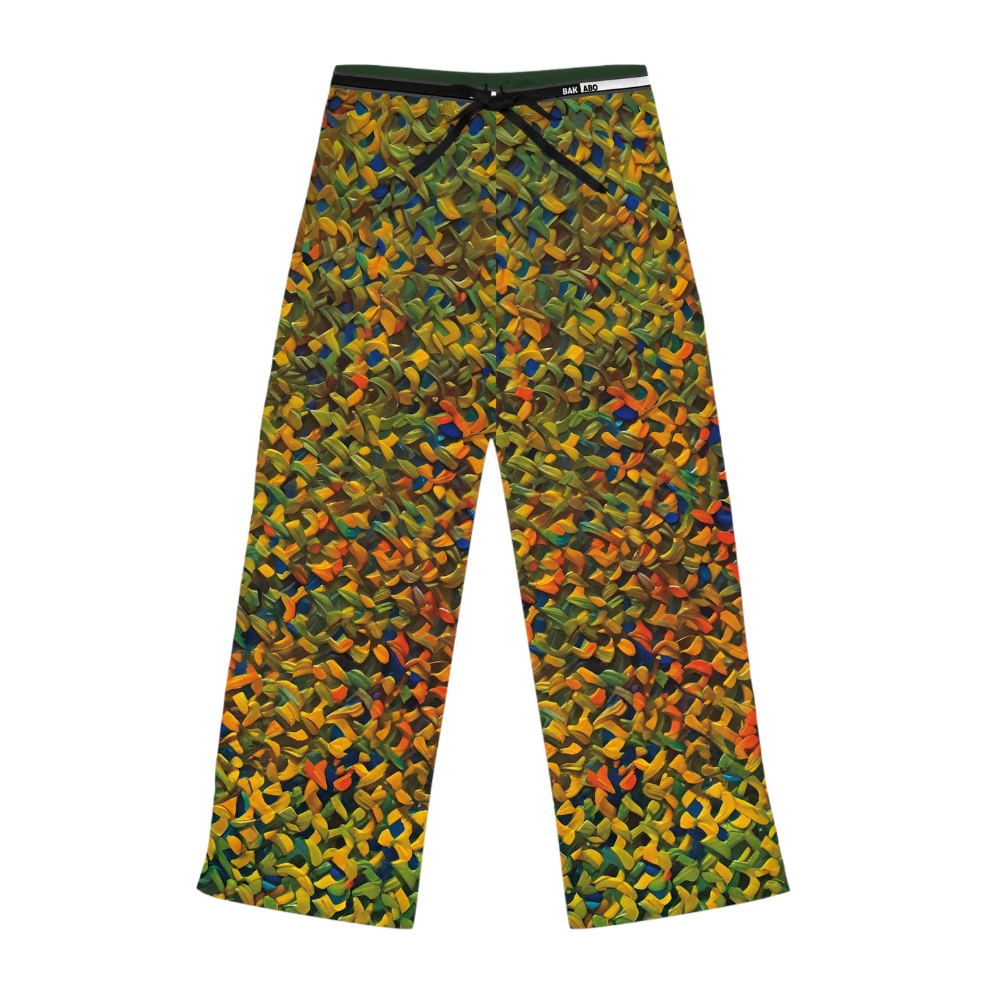 Knit-Pattern Lounge Pajama Pants — Cozy Multicolor Women's Sleepwear Printify bakabo.club