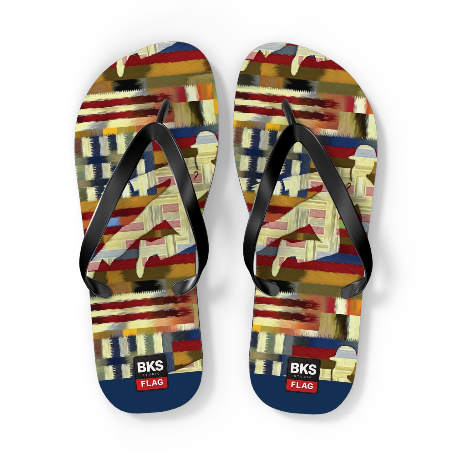 BKS Flag Colorblock Red™ Flip Flops