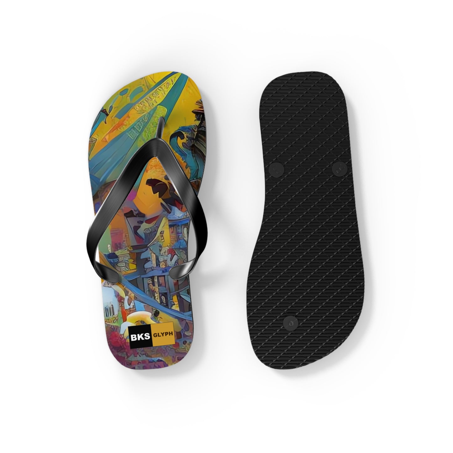 BKS Glyph Castle™ Flip Flops